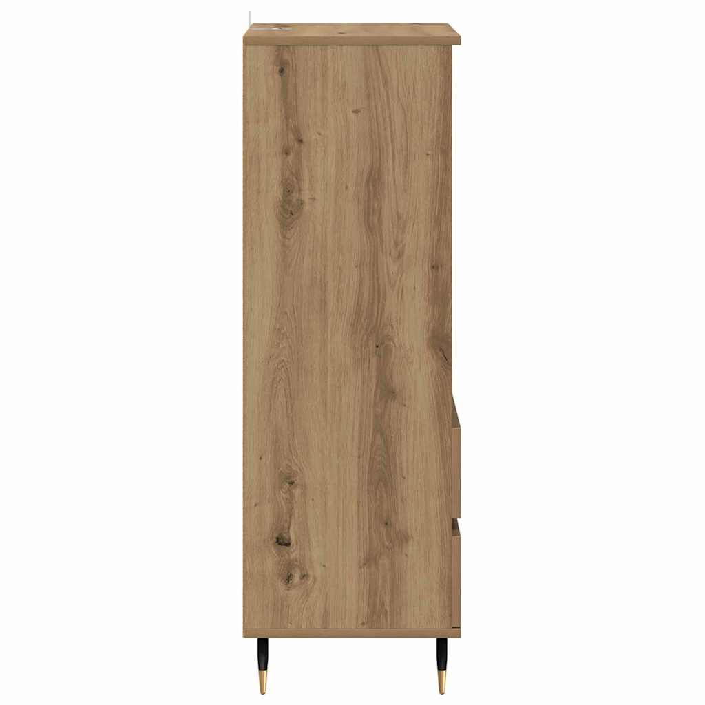 Highboard met lade Artisan Eiken 40 x 36 x 110 cm Bewerkt hout is nu te koop bij PeponiXL, paradijselijk wonen!