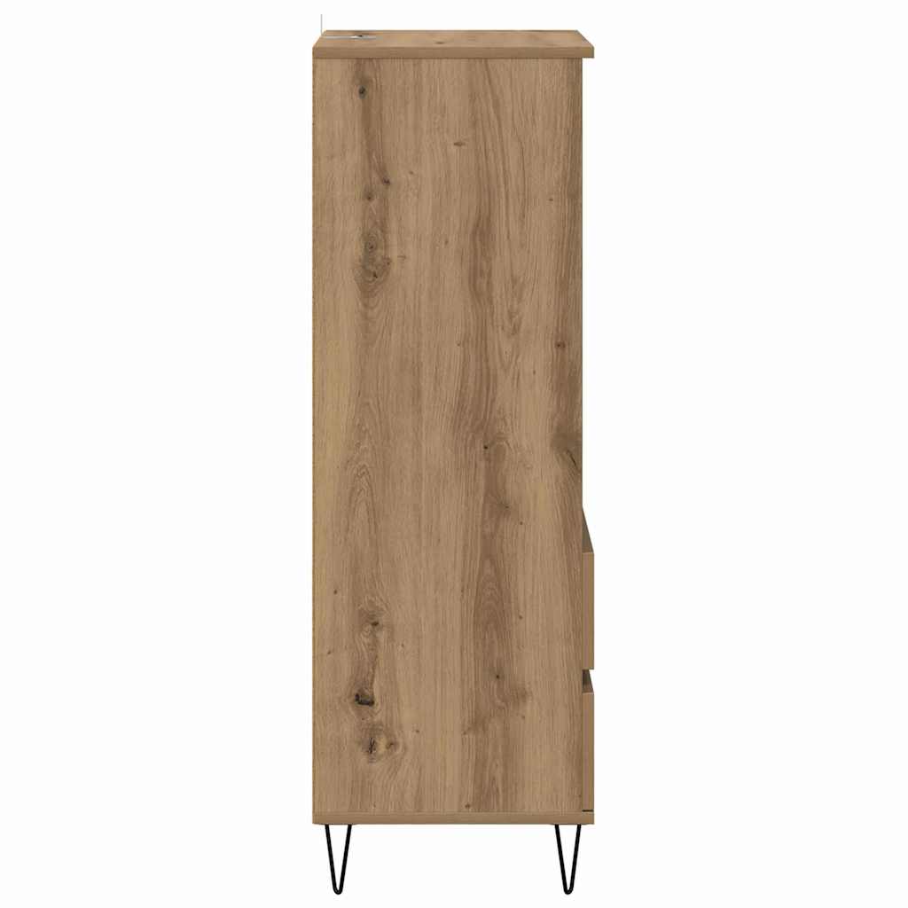 Highboard met lade Artisan Eiken 40 x 36 x 110 cm Bewerkt hout is nu te koop bij PeponiXL, paradijselijk wonen!