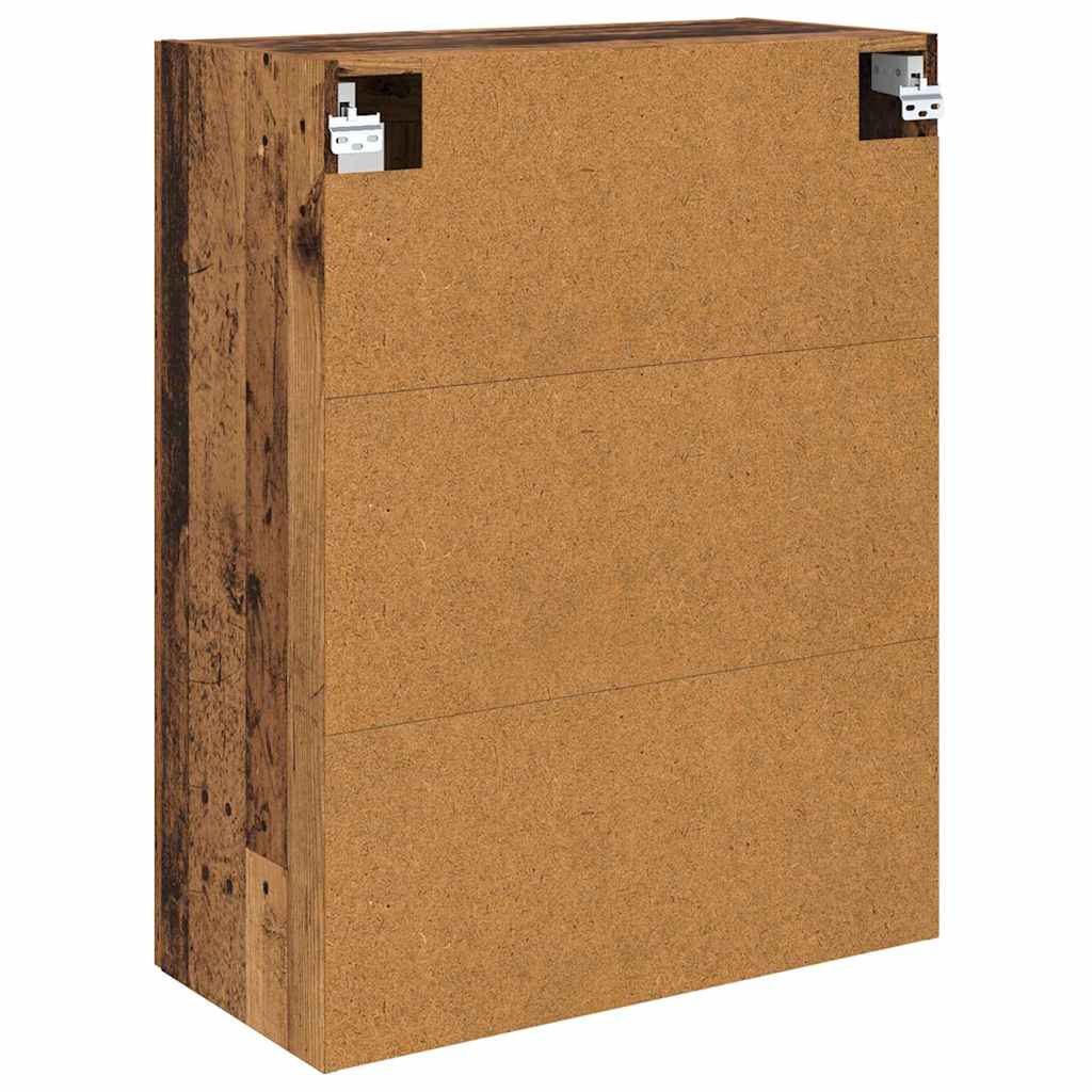 Wandkast Oud Hout 69,5 x 34 x 90 cm Geengineerd Hout en Glas is nu te koop bij PeponiXL, paradijselijk wonen!