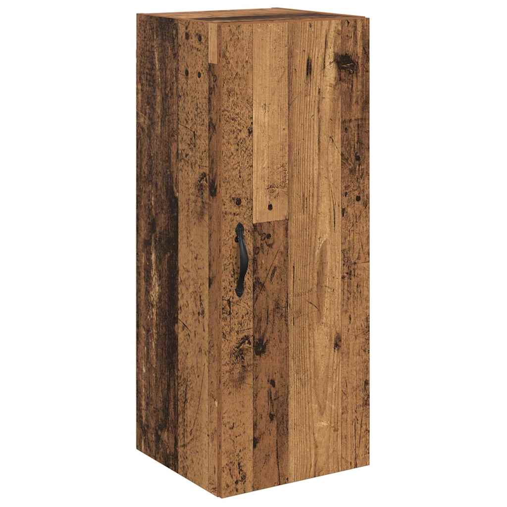 Wandkast Oud Hout 34,5 x 34 x 90 cm Bewerkt hout is nu te koop bij PeponiXL, paradijselijk wonen!
