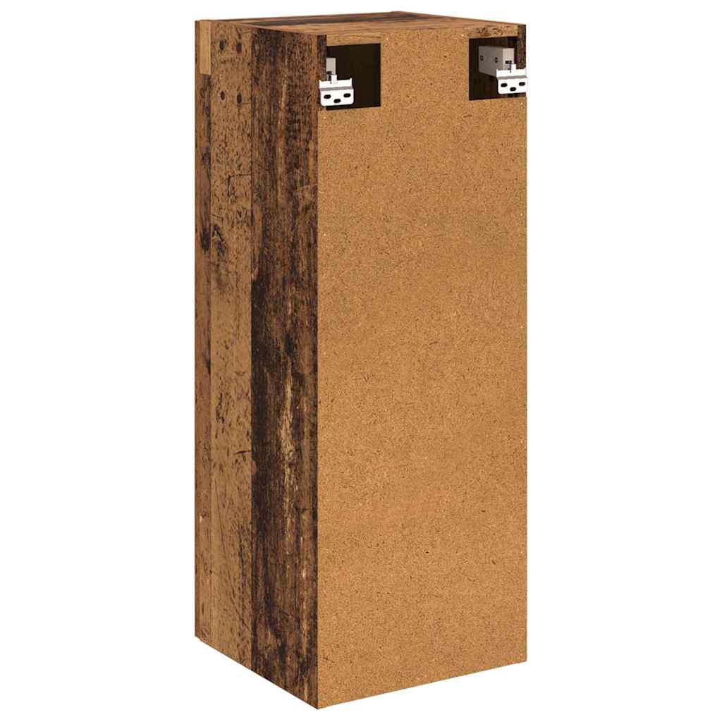 Wandkast Oud Hout 34,5 x 34 x 90 cm Bewerkt hout is nu te koop bij PeponiXL, paradijselijk wonen!