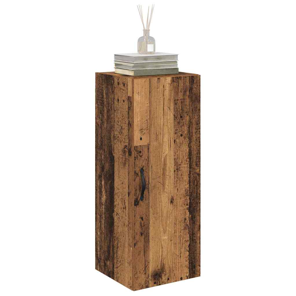 Wandkast Oud Hout 34,5 x 34 x 90 cm Bewerkt hout is nu te koop bij PeponiXL, paradijselijk wonen!