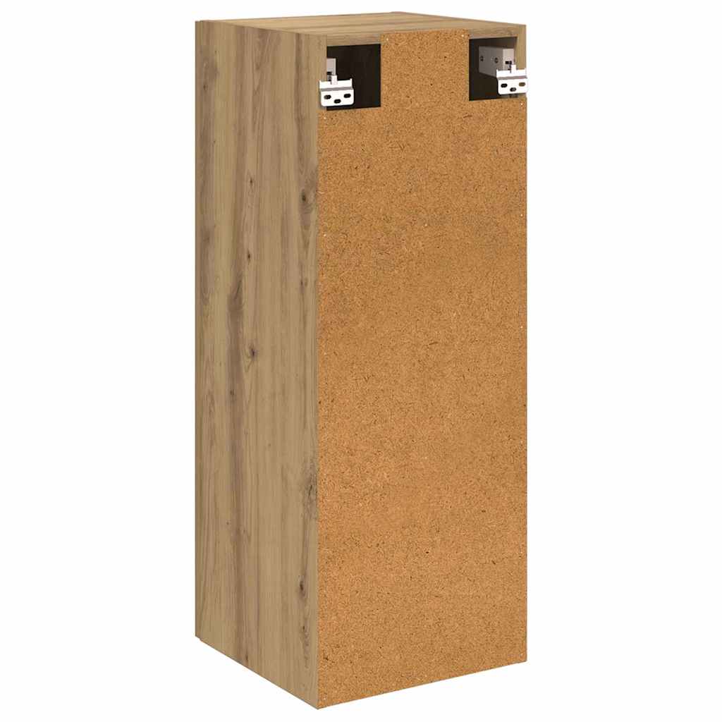 Wandkast Artisan Eiken 34,5 x 34 x 90 cm Bewerkt hout is nu te koop bij PeponiXL, paradijselijk wonen!