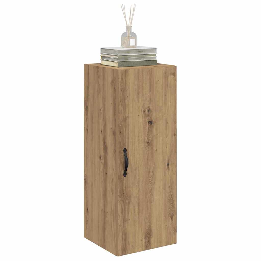 Wandkast Artisan Eiken 34,5 x 34 x 90 cm Bewerkt hout is nu te koop bij PeponiXL, paradijselijk wonen!