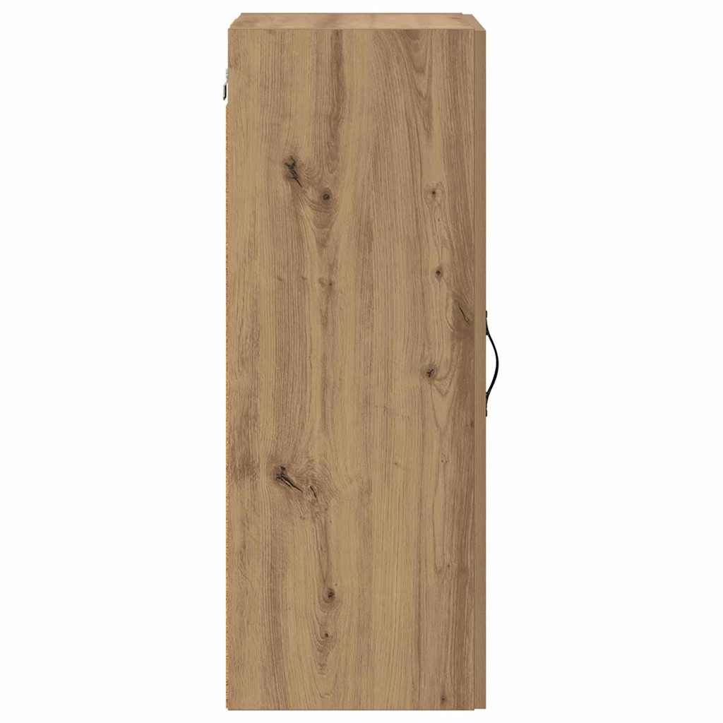 Wandkast Artisan Eiken 34,5 x 34 x 90 cm Bewerkt hout is nu te koop bij PeponiXL, paradijselijk wonen!