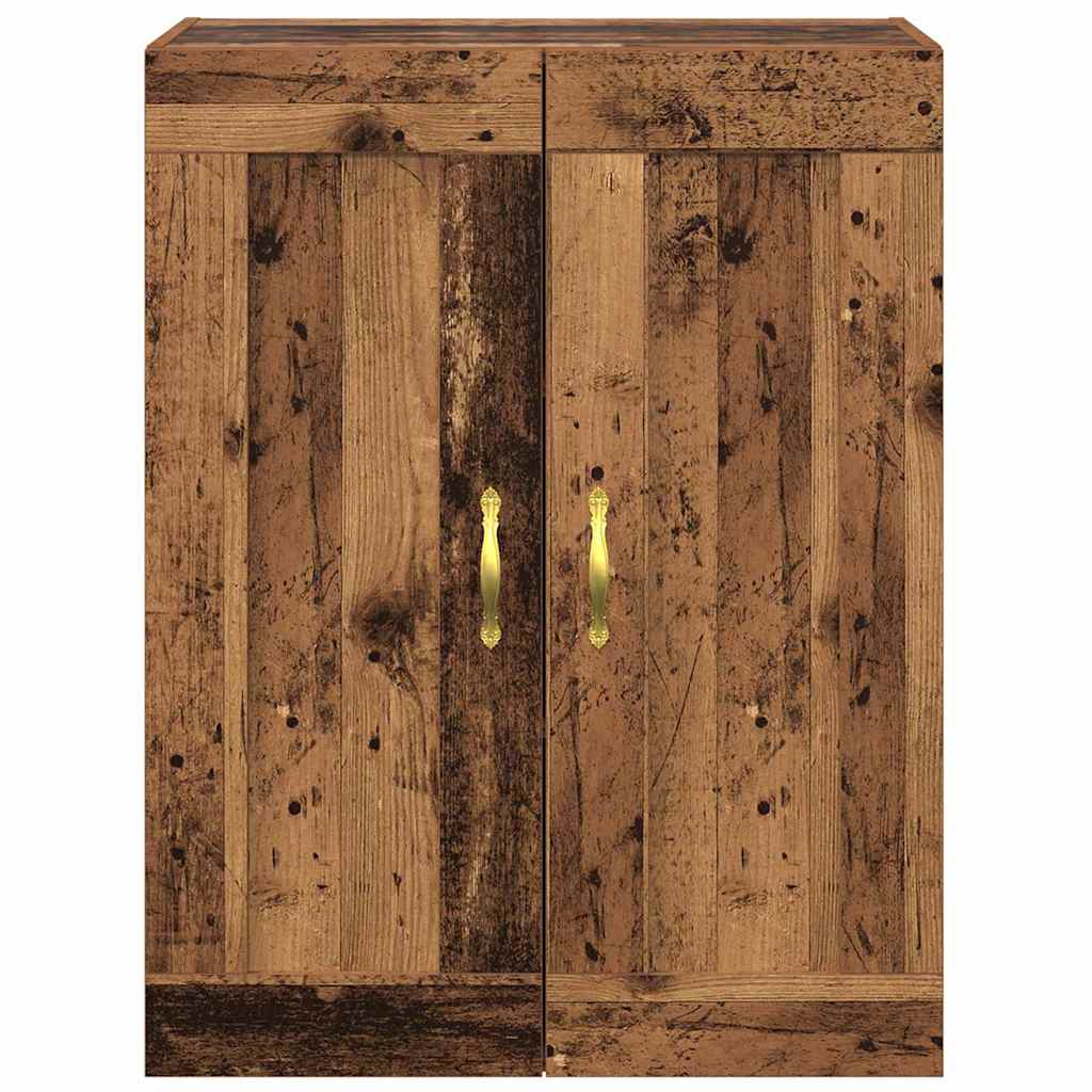 Wandkast Oud Hout 69,5 x 34 x 90 cm Bewerkt hout is nu te koop bij PeponiXL, paradijselijk wonen!