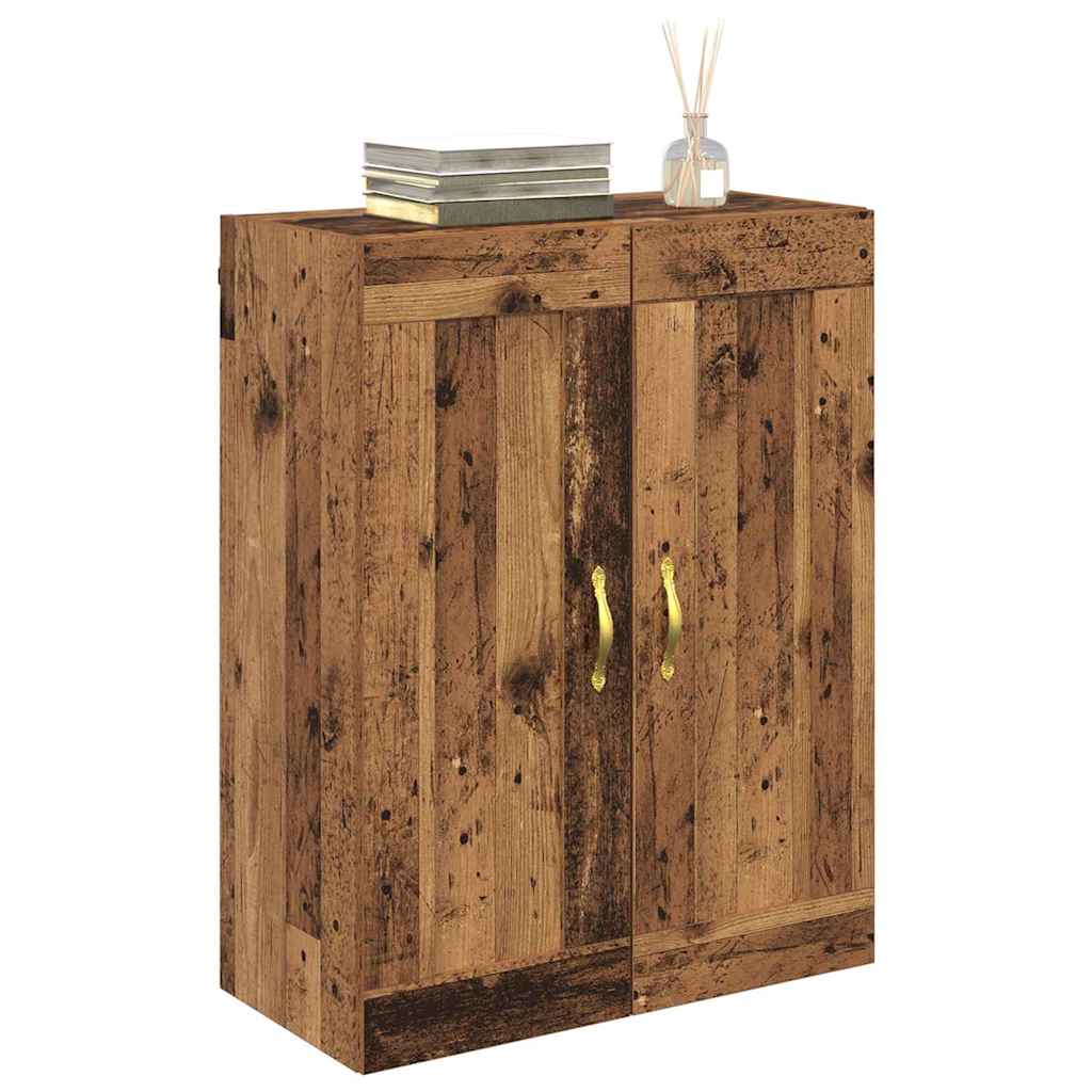 Wandkast Oud Hout 69,5 x 34 x 90 cm Bewerkt hout is nu te koop bij PeponiXL, paradijselijk wonen!