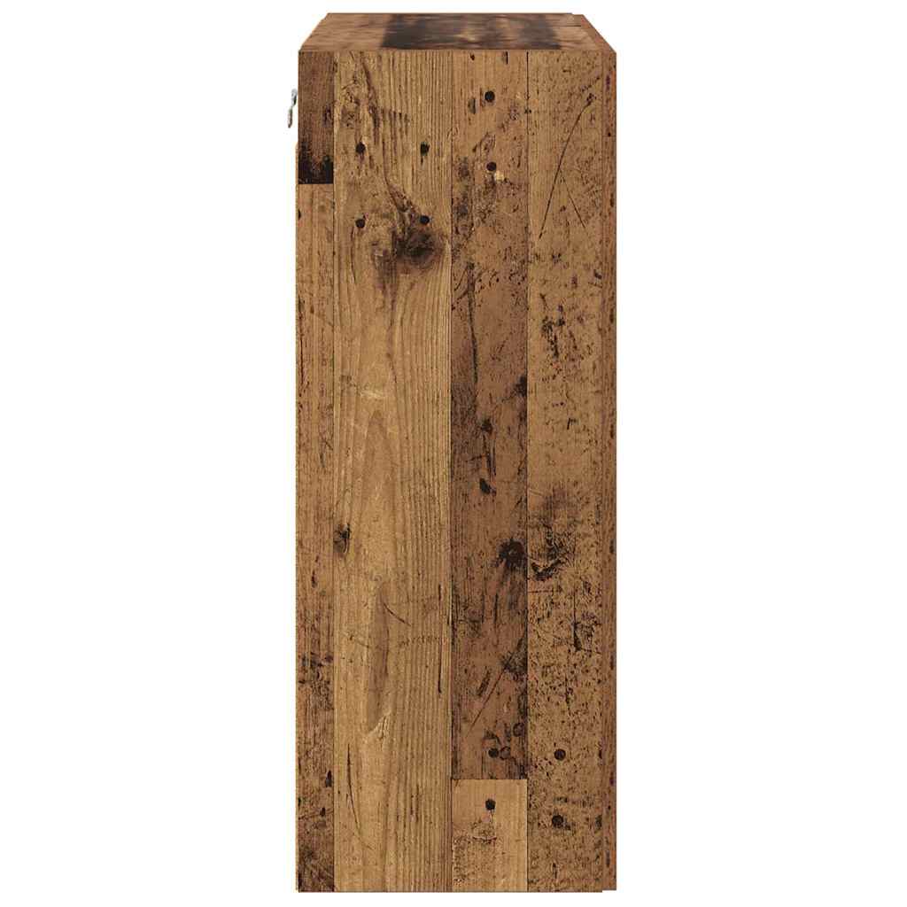 Wandkast Oud Hout 69,5 x 34 x 90 cm Bewerkt hout is nu te koop bij PeponiXL, paradijselijk wonen!