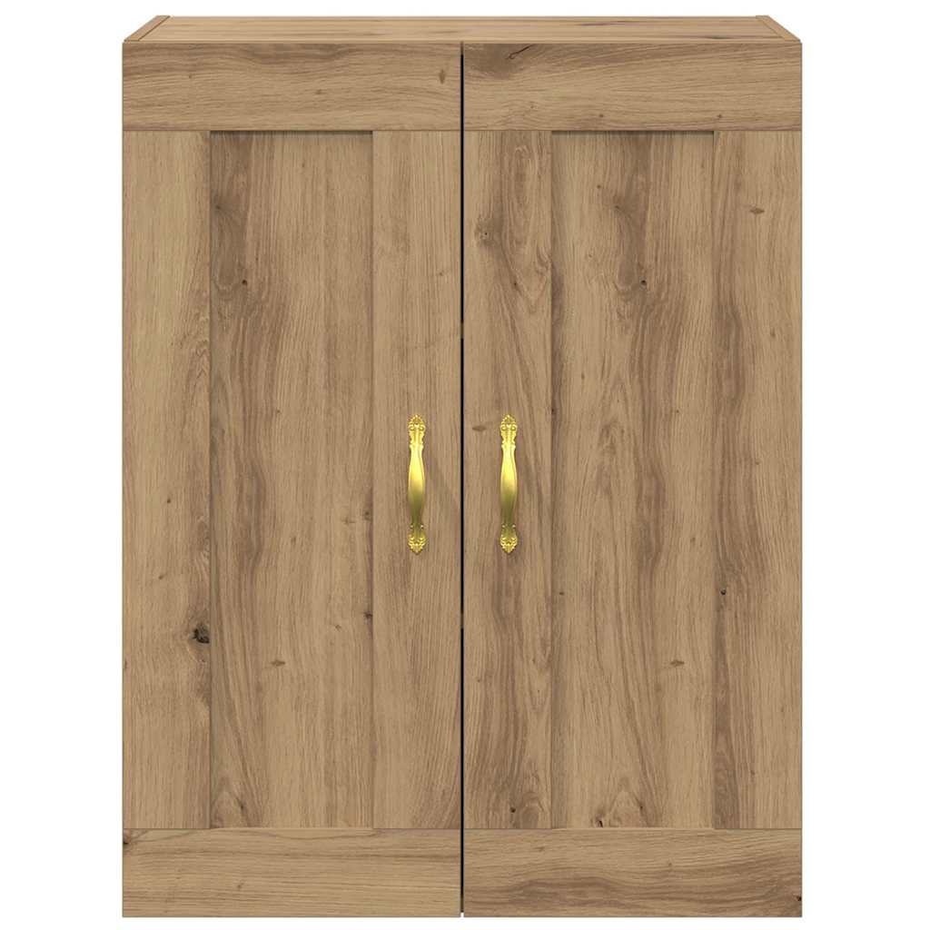 Wandkast Artisan Eiken 69,5 x 34 x 90 cm Bewerkt hout is nu te koop bij PeponiXL, paradijselijk wonen!