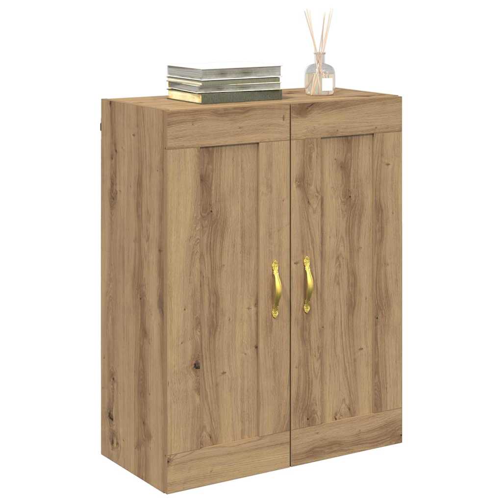 Wandkast Artisan Eiken 69,5 x 34 x 90 cm Bewerkt hout is nu te koop bij PeponiXL, paradijselijk wonen!