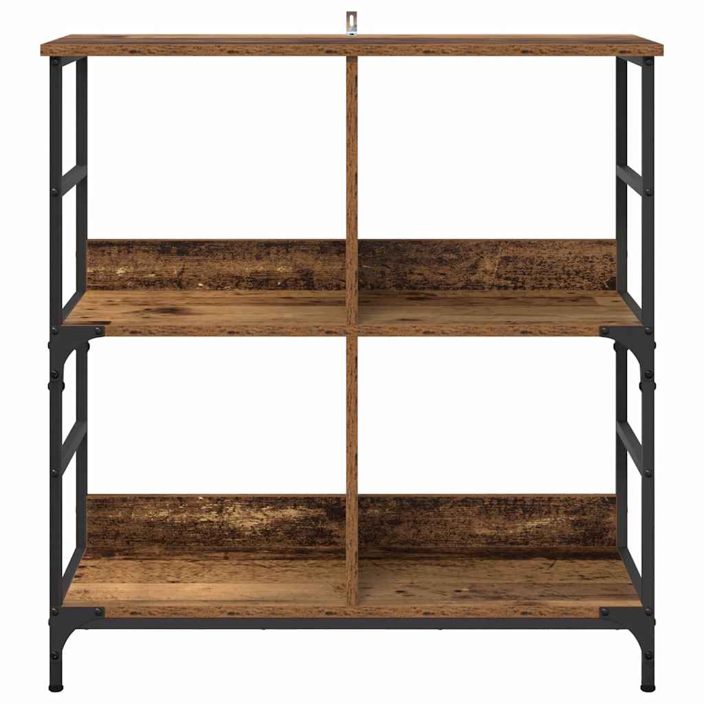 Boekenkast Oud hout 78,5 x 33 x 82 cm Bewerkt hout is nu te koop bij PeponiXL, paradijselijk wonen!