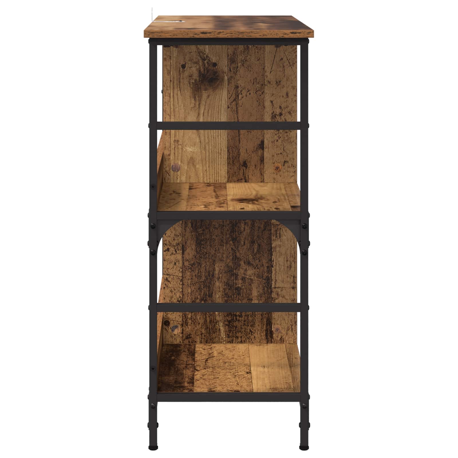 Boekenkast Oud hout 78,5 x 33 x 82 cm Bewerkt hout is nu te koop bij PeponiXL, paradijselijk wonen!
