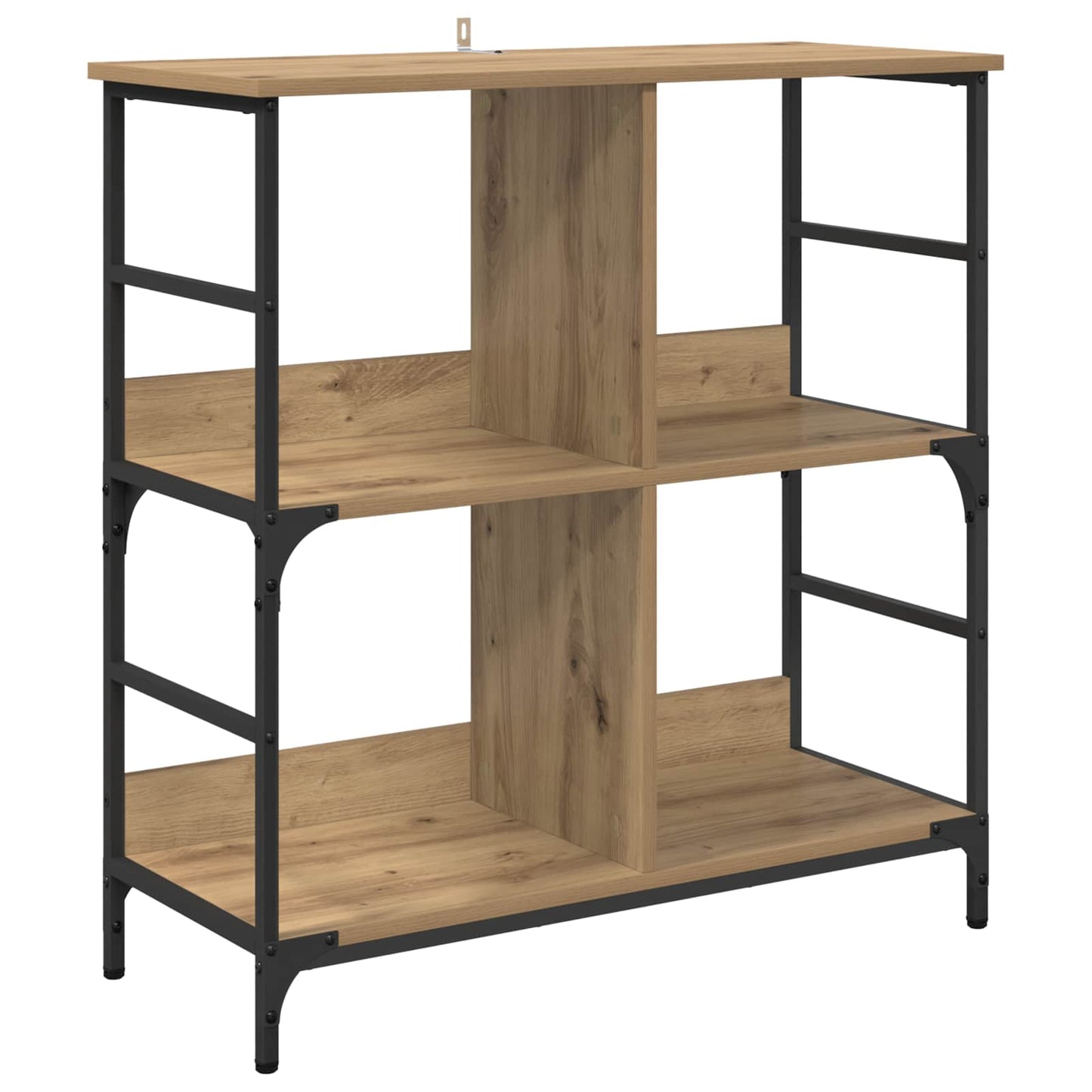 Boekenkast 4-laags 78,5 x 33 x 82 cm Bewerkt hout is nu te koop bij PeponiXL, paradijselijk wonen!