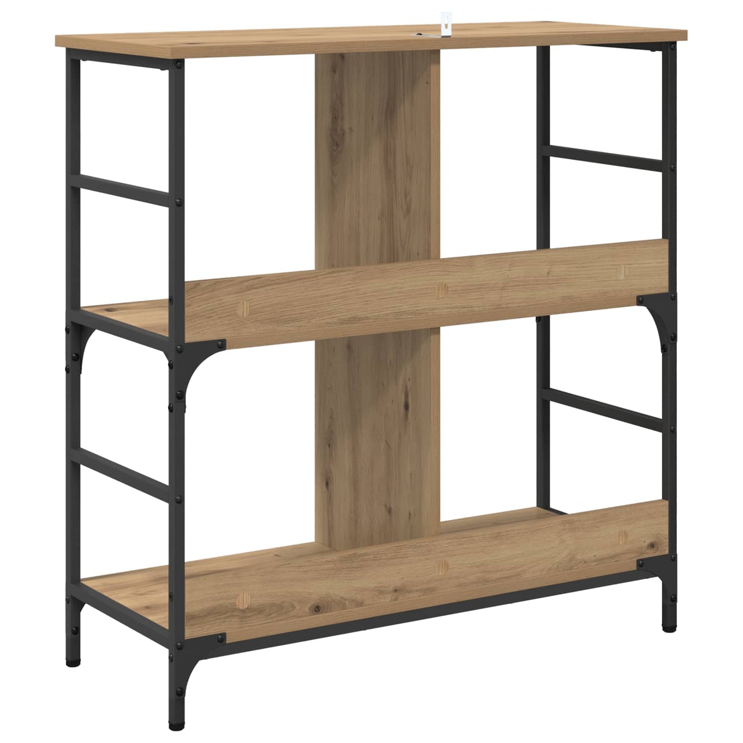 Boekenkast 4-laags 78,5 x 33 x 82 cm Bewerkt hout is nu te koop bij PeponiXL, paradijselijk wonen!