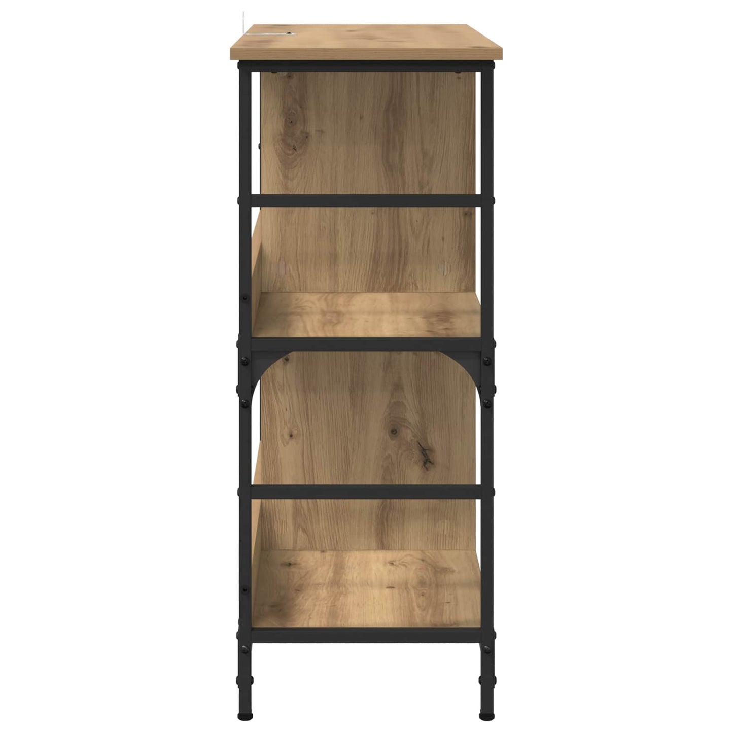 Boekenkast 4-laags 78,5 x 33 x 82 cm Bewerkt hout is nu te koop bij PeponiXL, paradijselijk wonen!