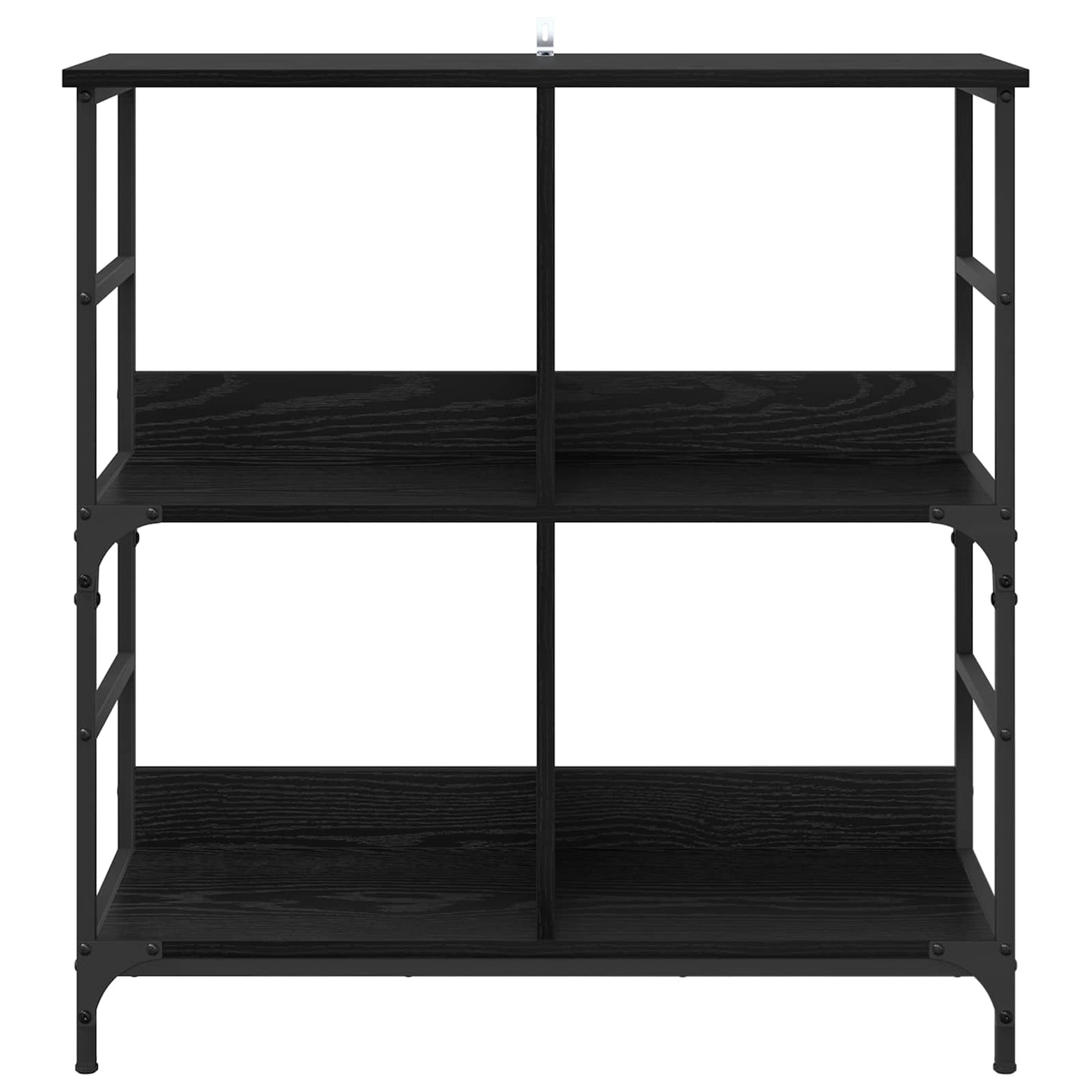 Boekenkast Zwart eiken 78,5 x 33 x 82 cm Bewerkt hout is nu te koop bij PeponiXL, paradijselijk wonen!