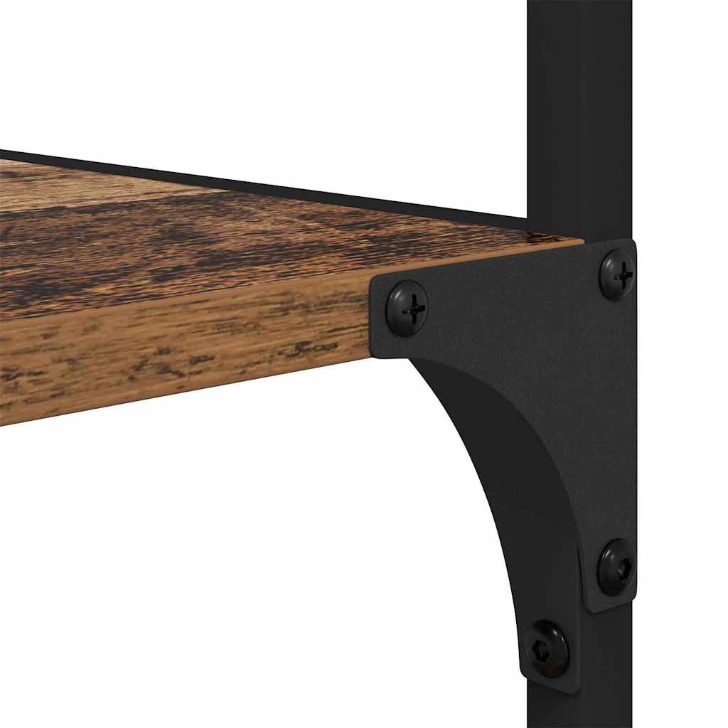 Boekenkast Oudhout 50 x 33 x 188,5 cm Bewerkt hout is nu te koop bij PeponiXL, paradijselijk wonen!