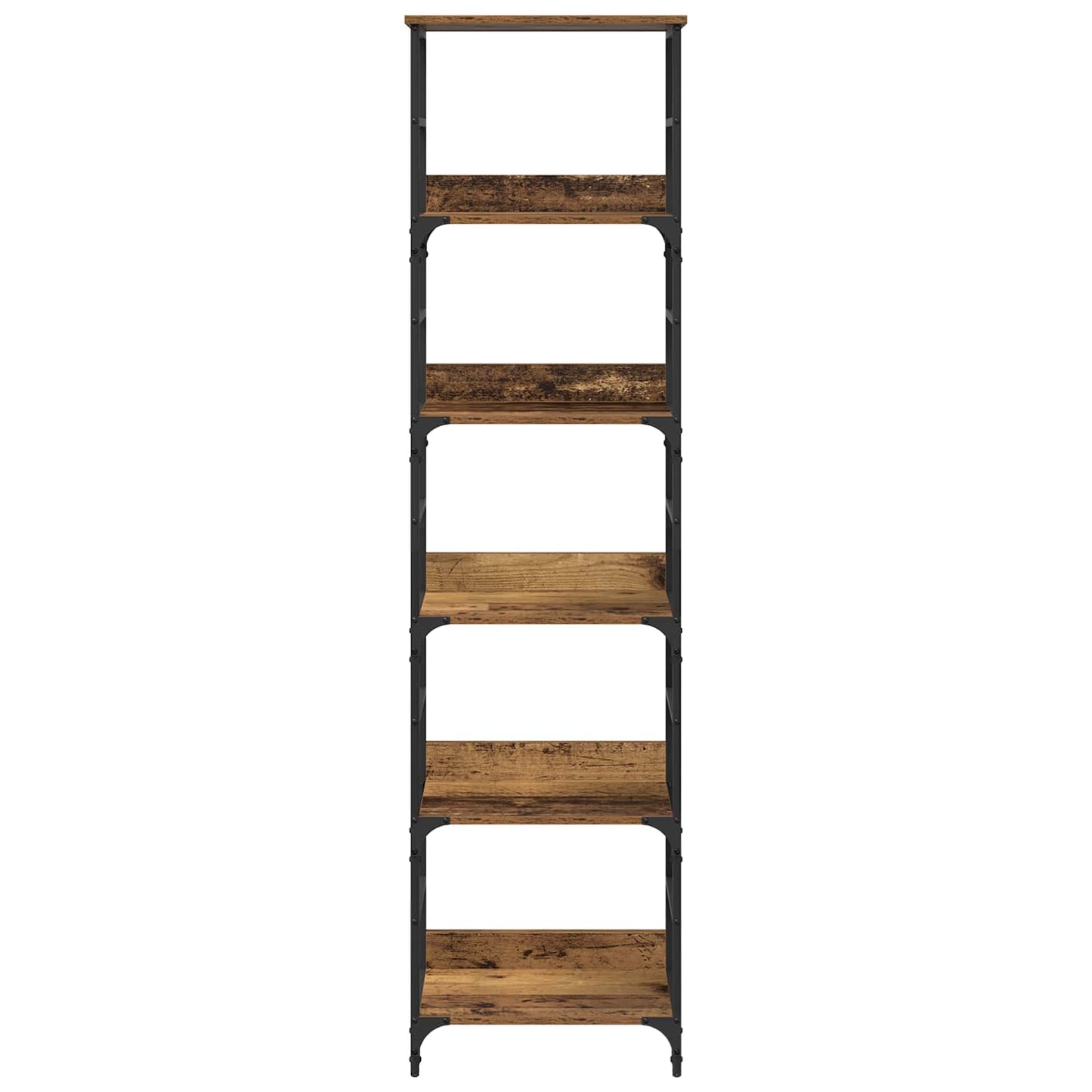 Boekenkast Oudhout 50 x 33 x 188,5 cm Bewerkt hout is nu te koop bij PeponiXL, paradijselijk wonen!