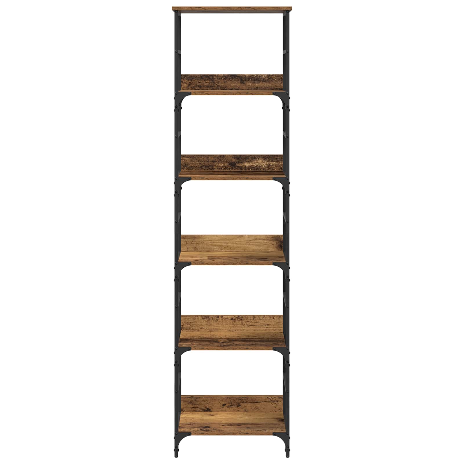 Boekenkast Oudhout 50 x 33 x 188,5 cm Bewerkt hout is nu te koop bij PeponiXL, paradijselijk wonen!