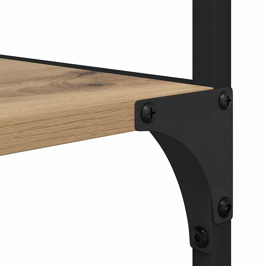 Boekenkast Artisan Eiken 50 x 33 x 188,5 cm Bewerkt hout is nu te koop bij PeponiXL, paradijselijk wonen!