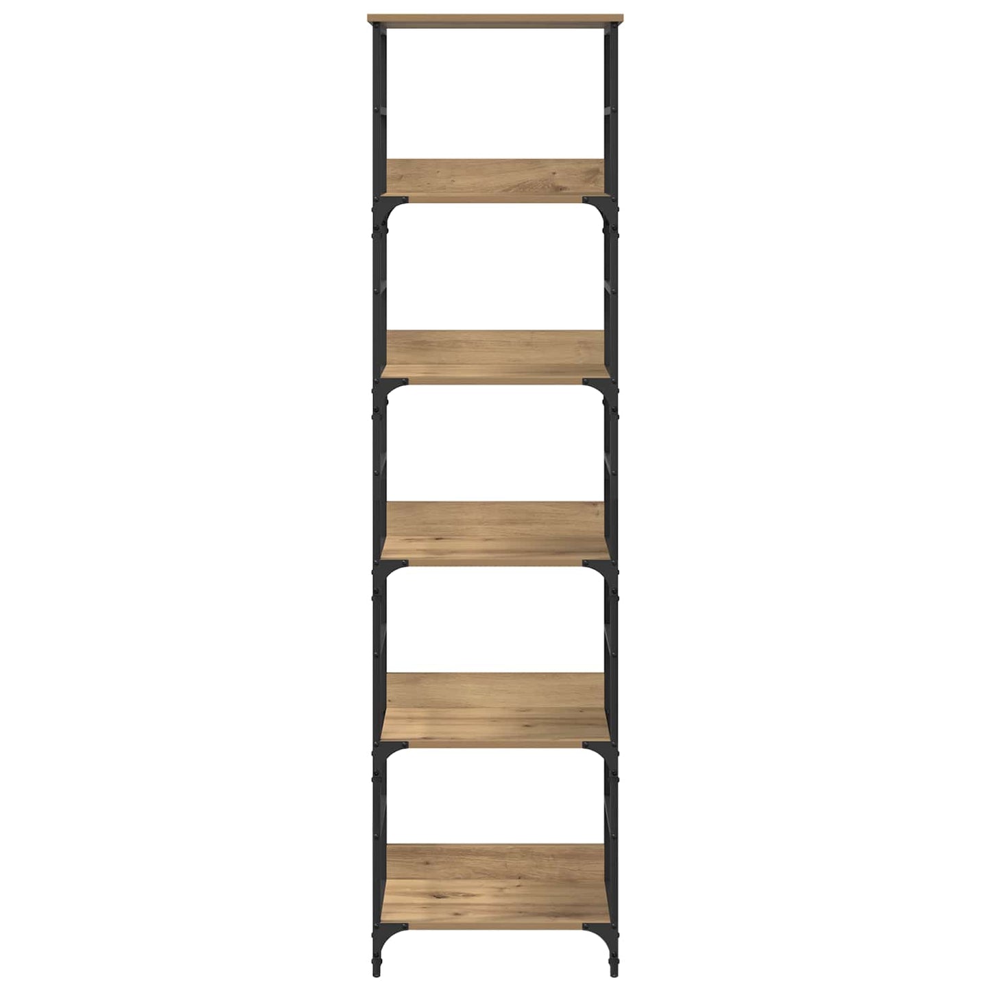 Boekenkast 5-laags 50 x 33 x 188,5 cm Bewerkt hout is nu te koop bij PeponiXL, paradijselijk wonen!