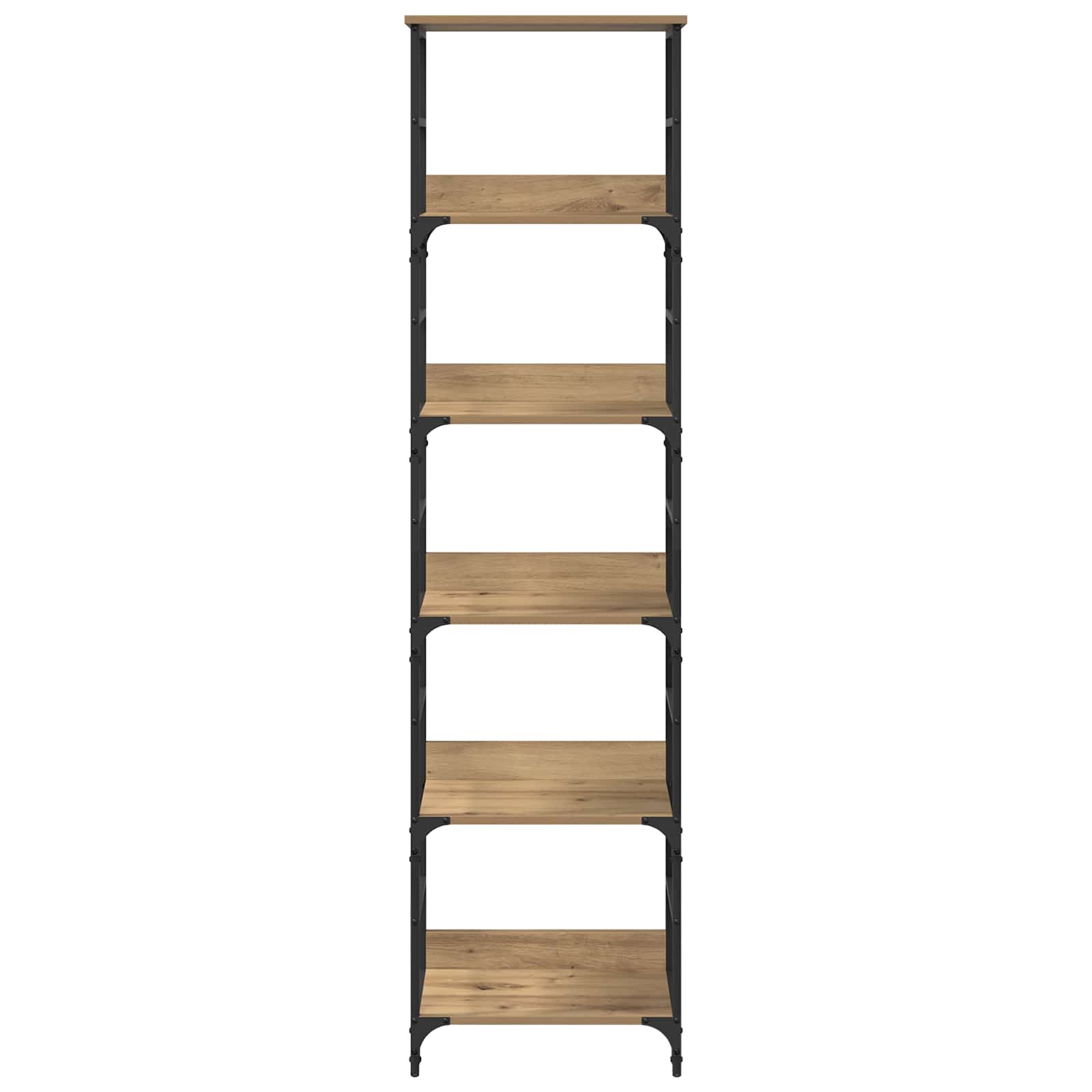 Boekenkast 5-laags 50 x 33 x 188,5 cm Bewerkt hout is nu te koop bij PeponiXL, paradijselijk wonen!