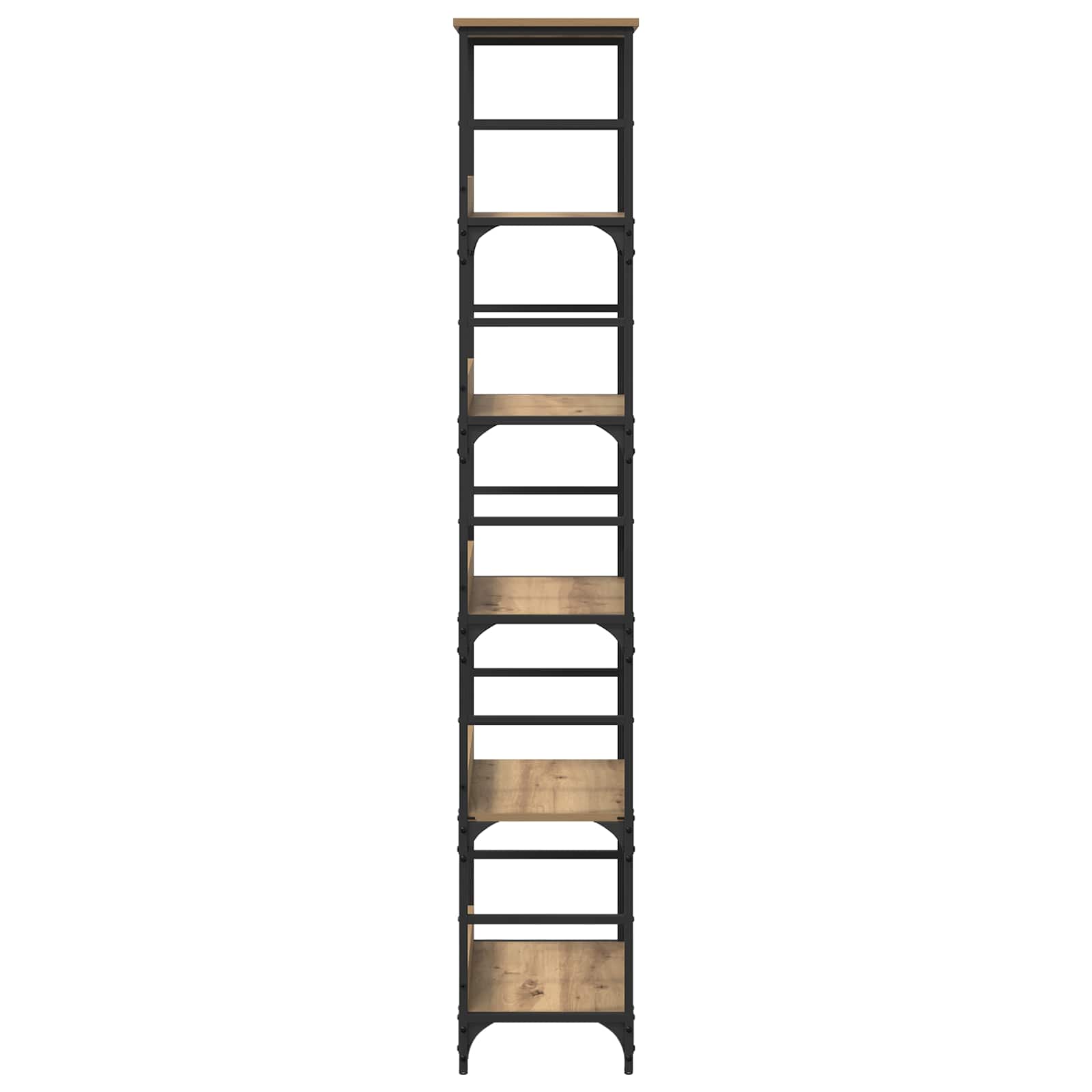 Boekenkast 5-laags 50 x 33 x 188,5 cm Bewerkt hout is nu te koop bij PeponiXL, paradijselijk wonen!