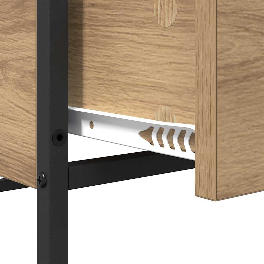 Salontafel met lade Artisan Eiken 100 x 51 x 45 cm Bewerkt hout is nu te koop bij PeponiXL, paradijselijk wonen!