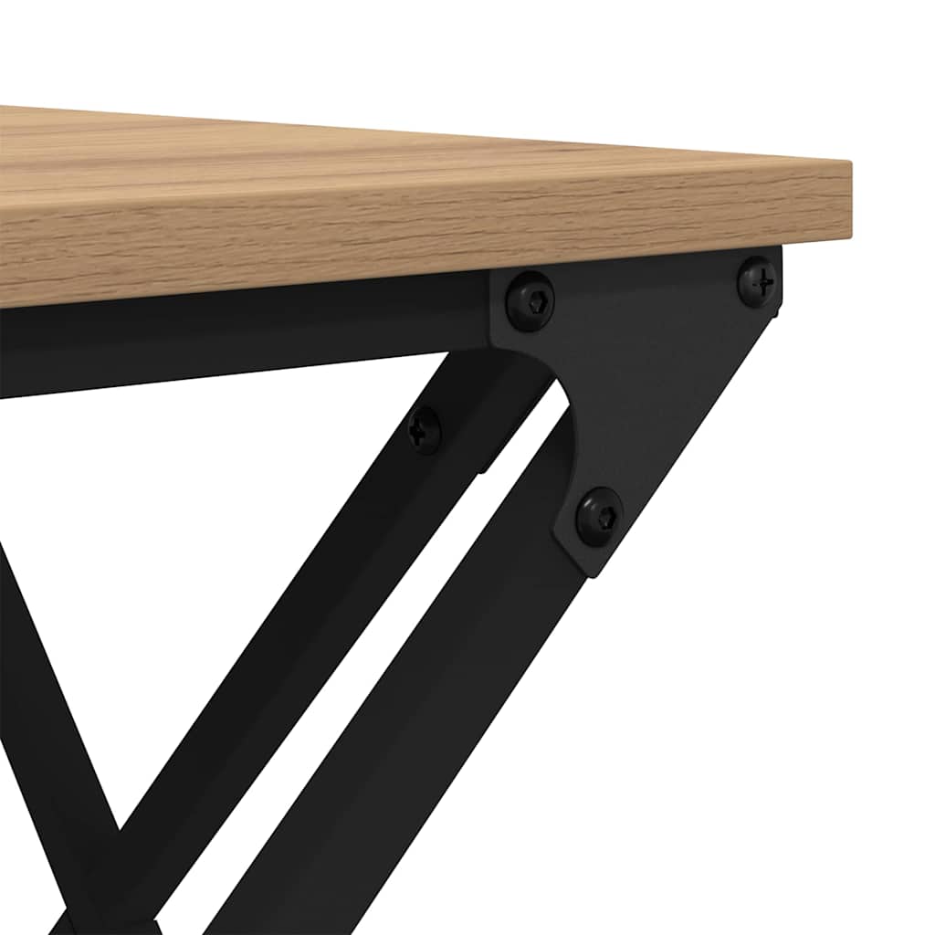 Salontafel Artisan Eiken 100 x 49 x 40 cm Bewerkt hout is nu te koop bij PeponiXL, paradijselijk wonen!