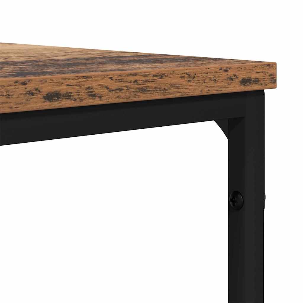 Salontafel Oud Hout 100 x 100 x 40 cm Bewerkt hout is nu te koop bij PeponiXL, paradijselijk wonen!