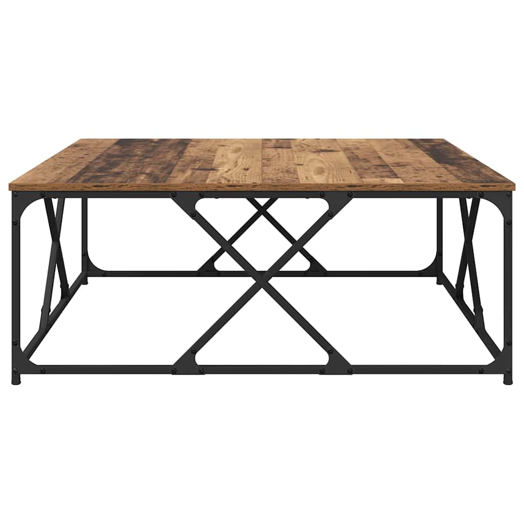 Salontafel Oud Hout 100 x 100 x 40 cm Bewerkt hout is nu te koop bij PeponiXL, paradijselijk wonen!