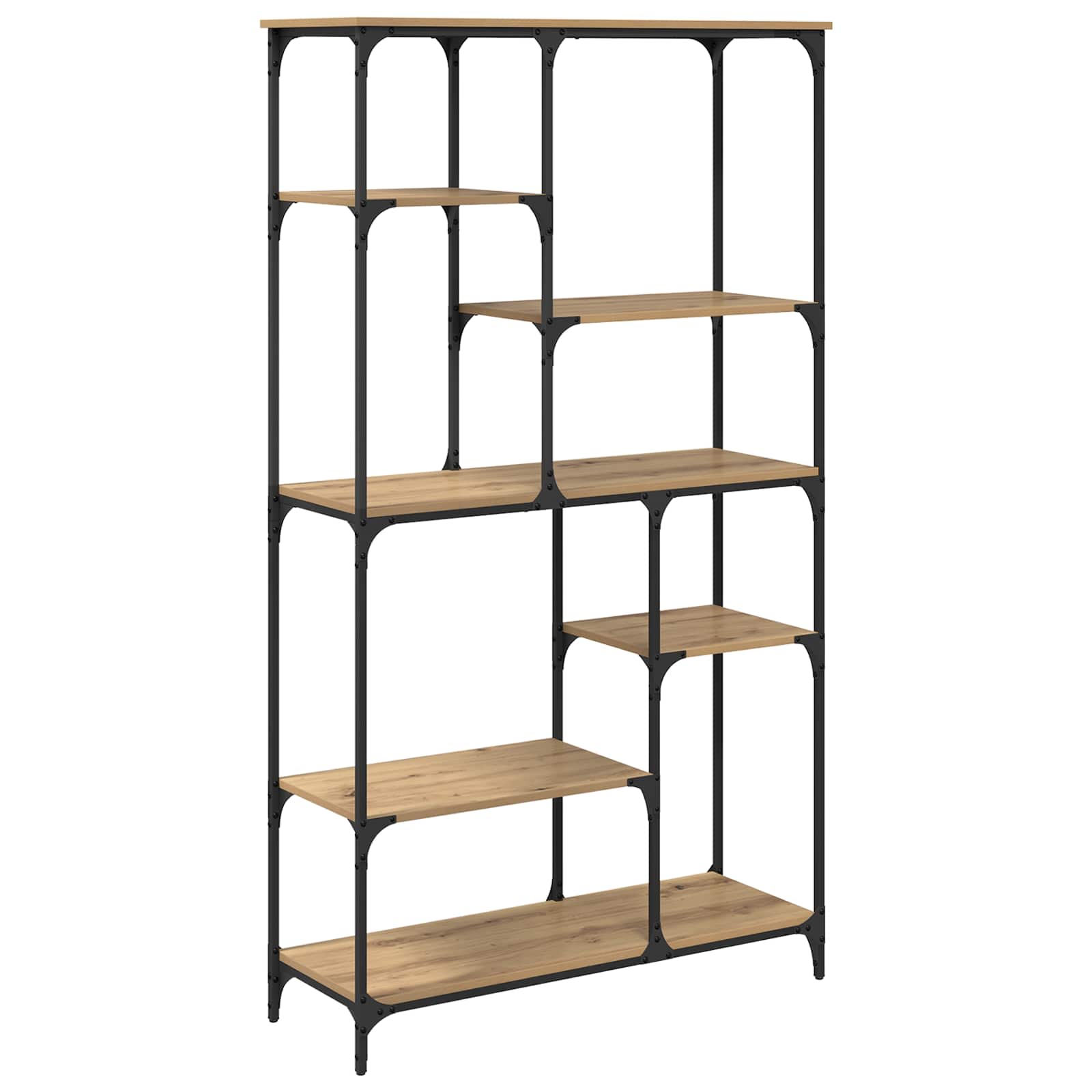 Boekenkast 5-laags 99 x 35,5 x 176 cm Bewerkt hout is nu te koop bij PeponiXL, paradijselijk wonen!