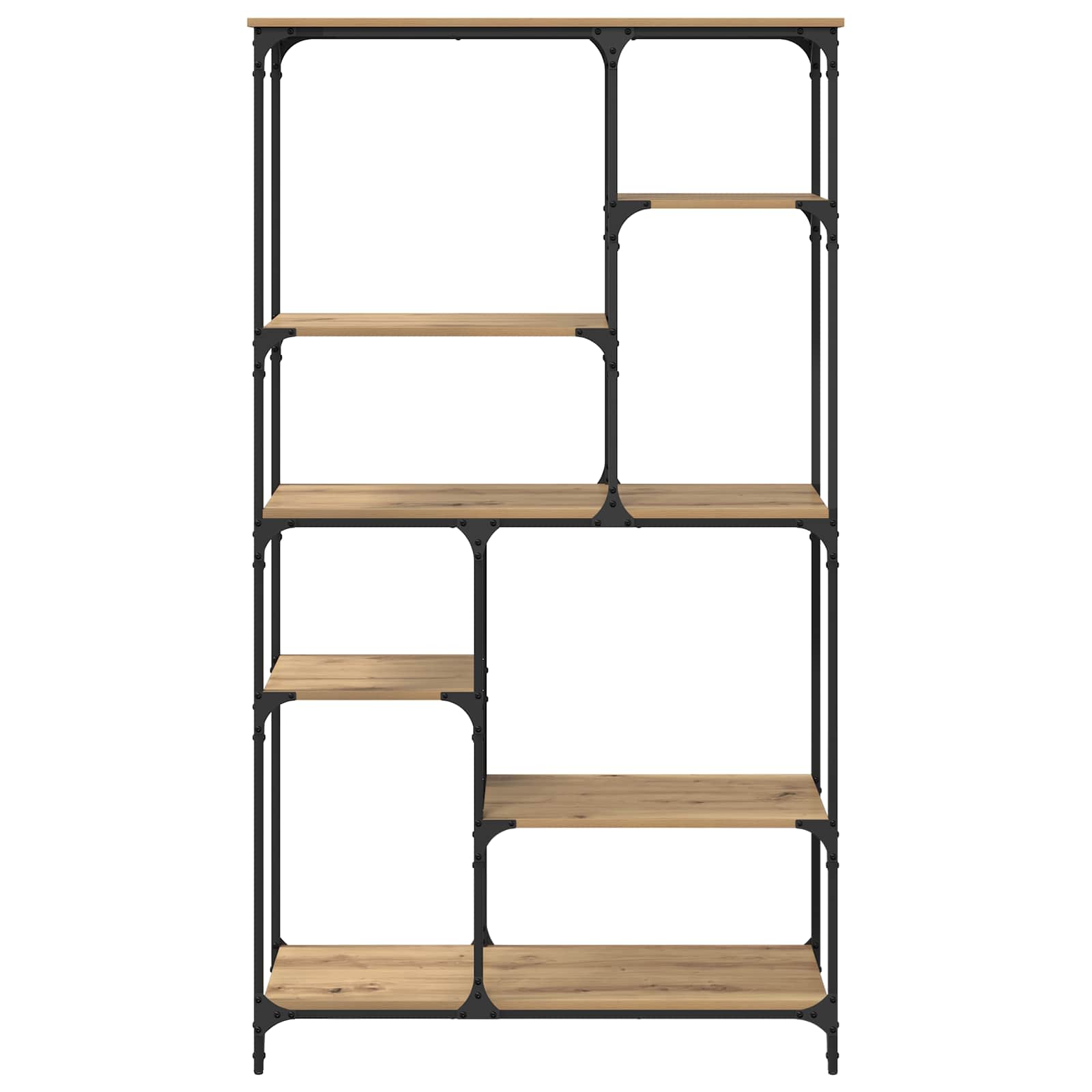 Boekenkast 5-laags 99 x 35,5 x 176 cm Bewerkt hout is nu te koop bij PeponiXL, paradijselijk wonen!