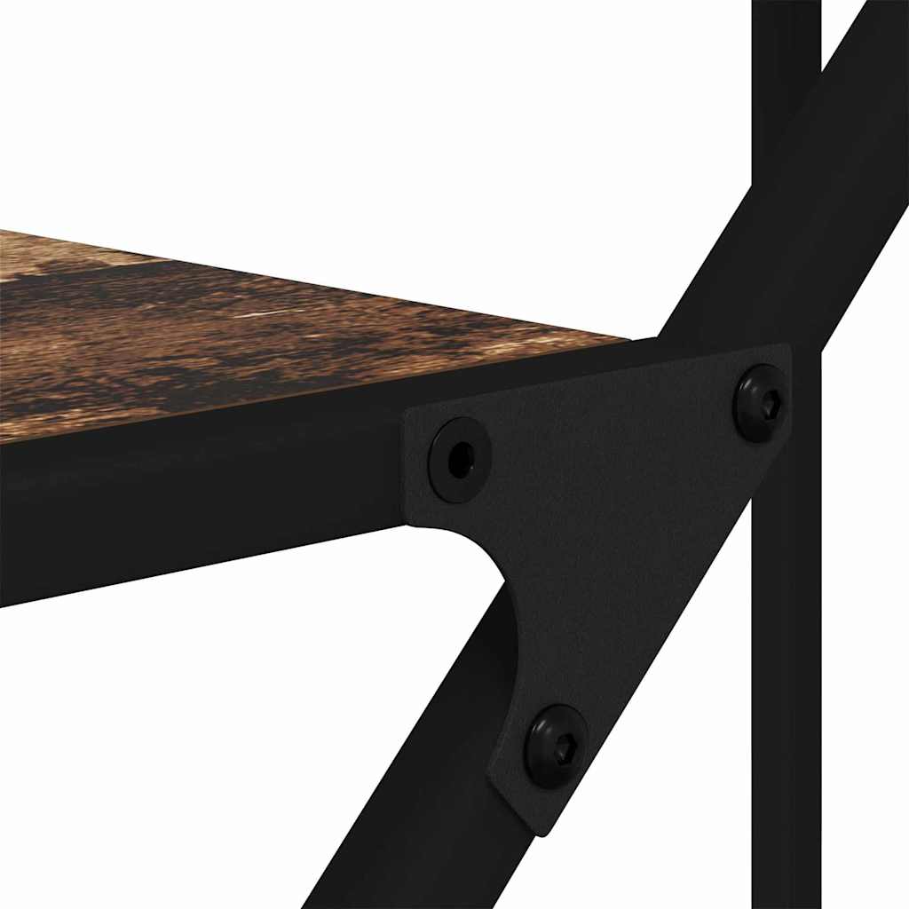 Boekenkast Oud Hout 91 x 36 x 176 cm Bewerkt hout is nu te koop bij PeponiXL, paradijselijk wonen!