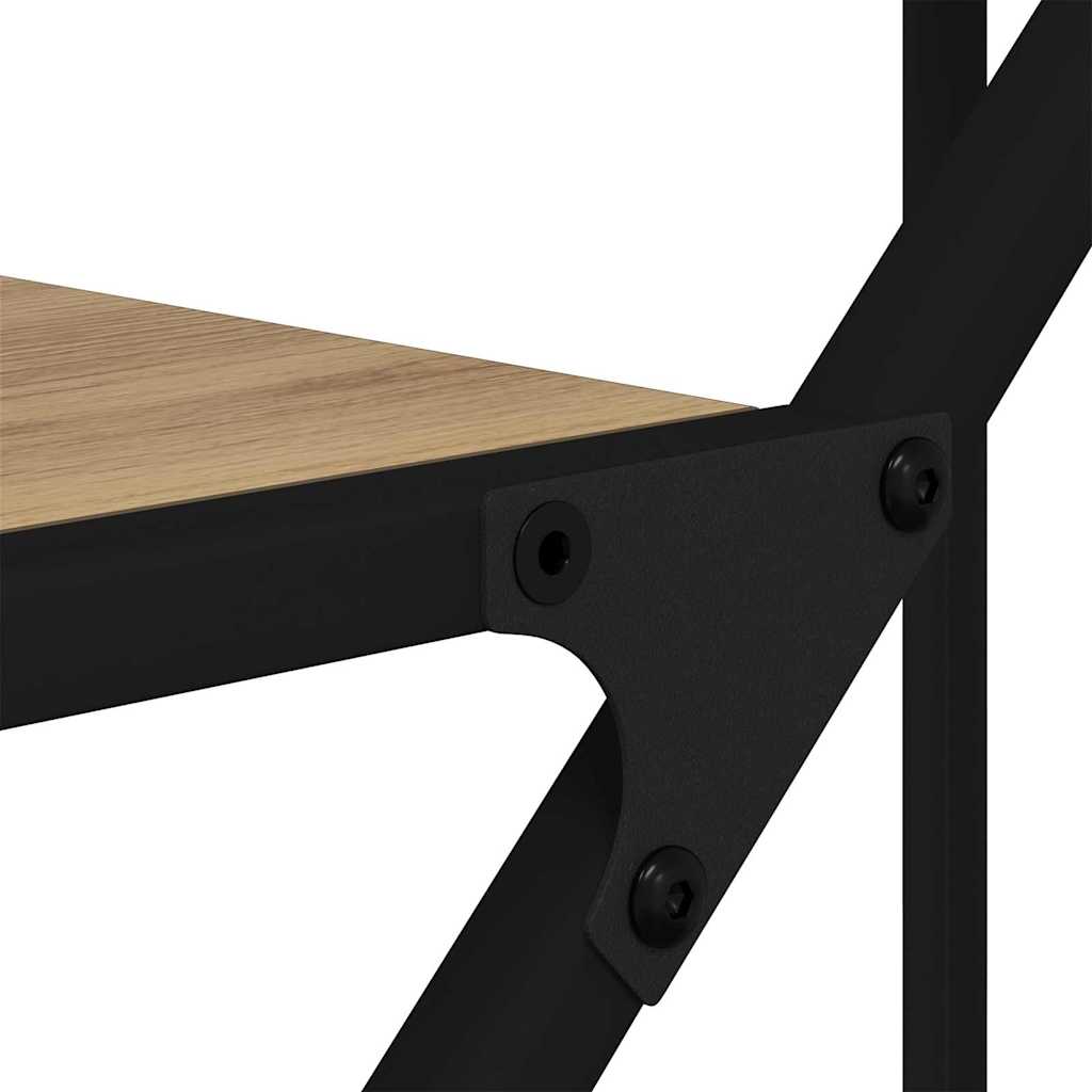 Boekenkast Artisan Eiken 91 x 36 x 176 cm Bewerkt hout is nu te koop bij PeponiXL, paradijselijk wonen!