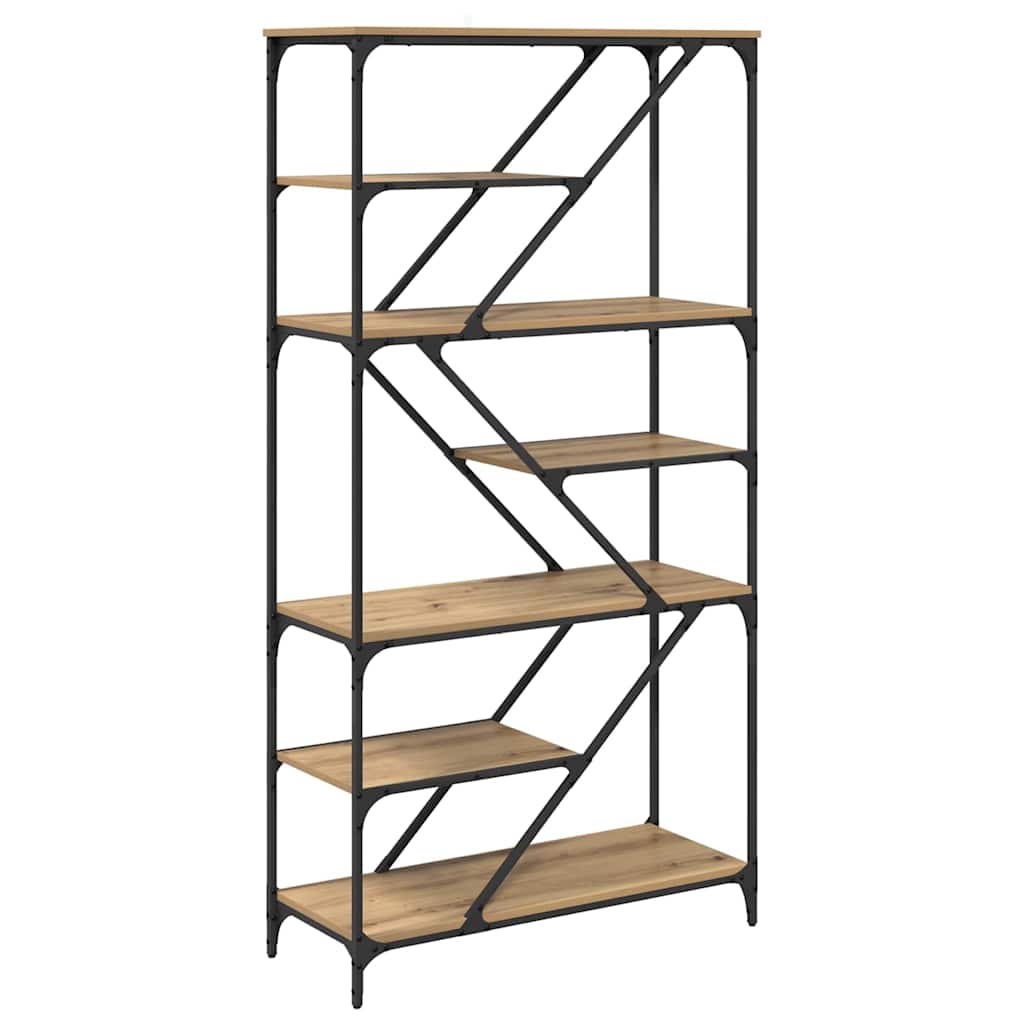 Boekenkast Artisan Eiken 91 x 36 x 176 cm Bewerkt hout is nu te koop bij PeponiXL, paradijselijk wonen!