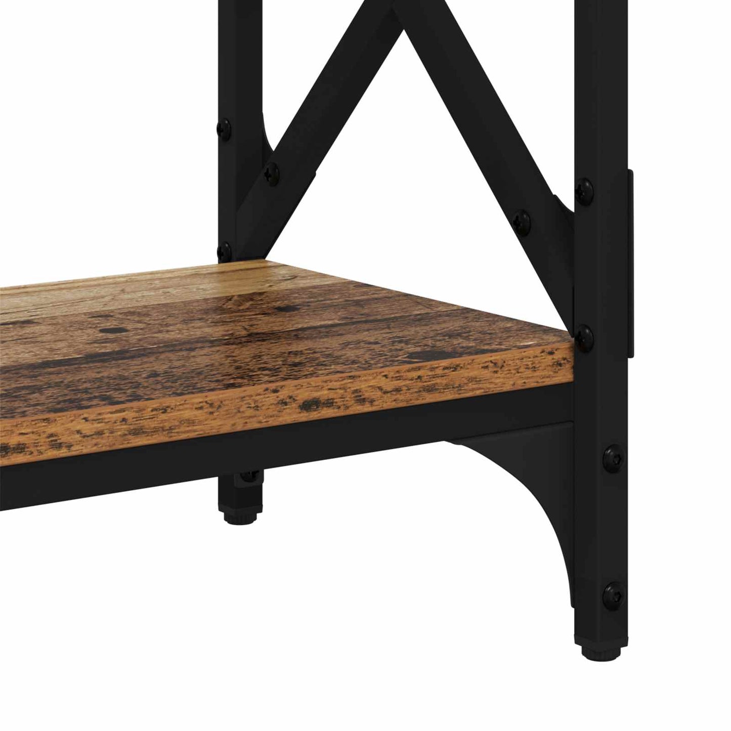 Wandtafel Oudhout 100 x 28 x 80,5 cm Bewerkt hout is nu te koop bij PeponiXL, paradijselijk wonen!