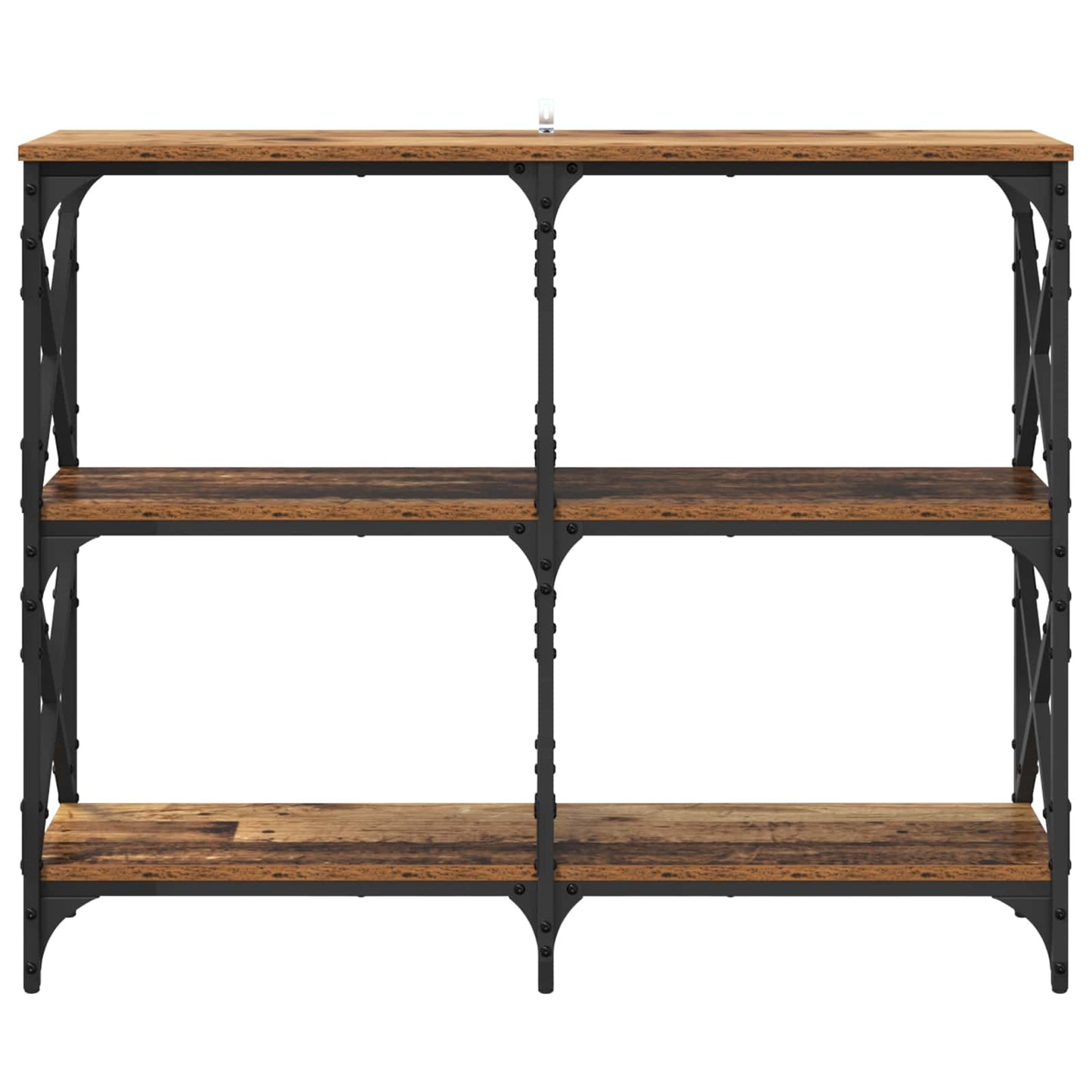 Wandtafel Oudhout 100 x 28 x 80,5 cm Bewerkt hout is nu te koop bij PeponiXL, paradijselijk wonen!