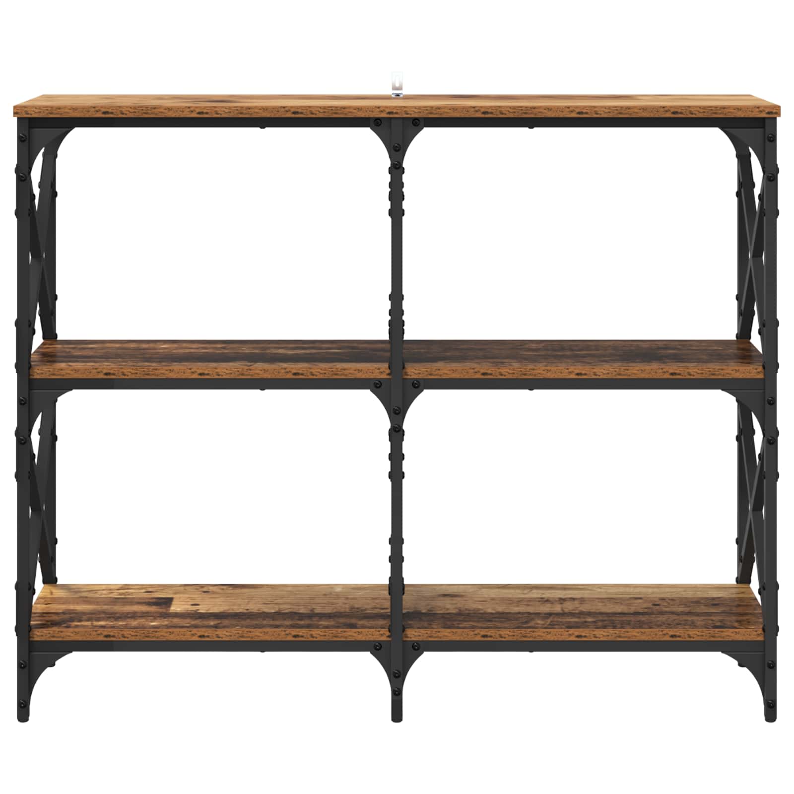 Wandtafel Oudhout 100 x 28 x 80,5 cm Bewerkt hout is nu te koop bij PeponiXL, paradijselijk wonen!