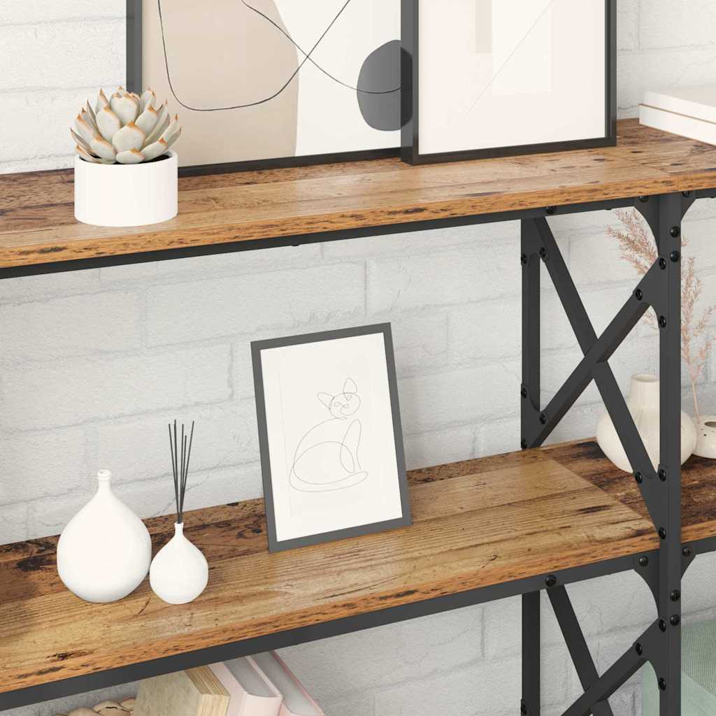 Wandtafel Oudhout 156 x 28 x 80,5 cm Bewerkt hout is nu te koop bij PeponiXL, paradijselijk wonen!