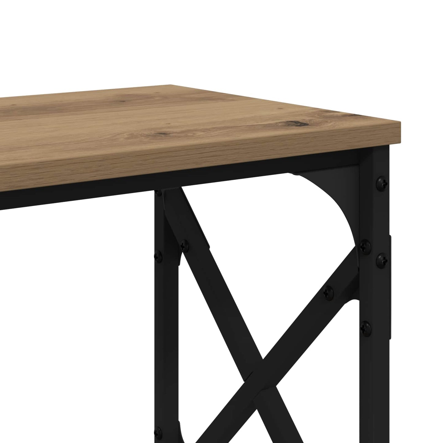 Wandtafel Artisan Eiken 156 x 28 x 80,5 cm Bewerkt hout is nu te koop bij PeponiXL, paradijselijk wonen!