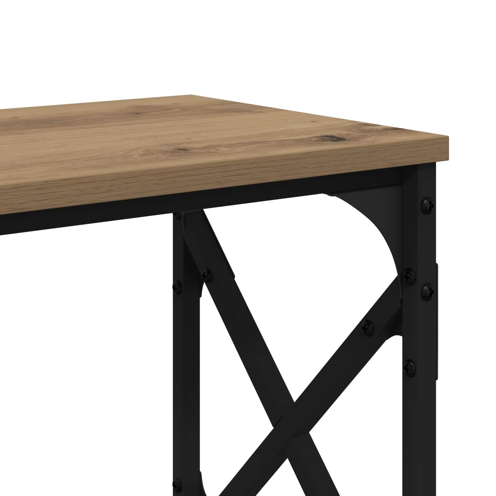 Wandtafel Artisan Eiken 156 x 28 x 80,5 cm Bewerkt hout is nu te koop bij PeponiXL, paradijselijk wonen!