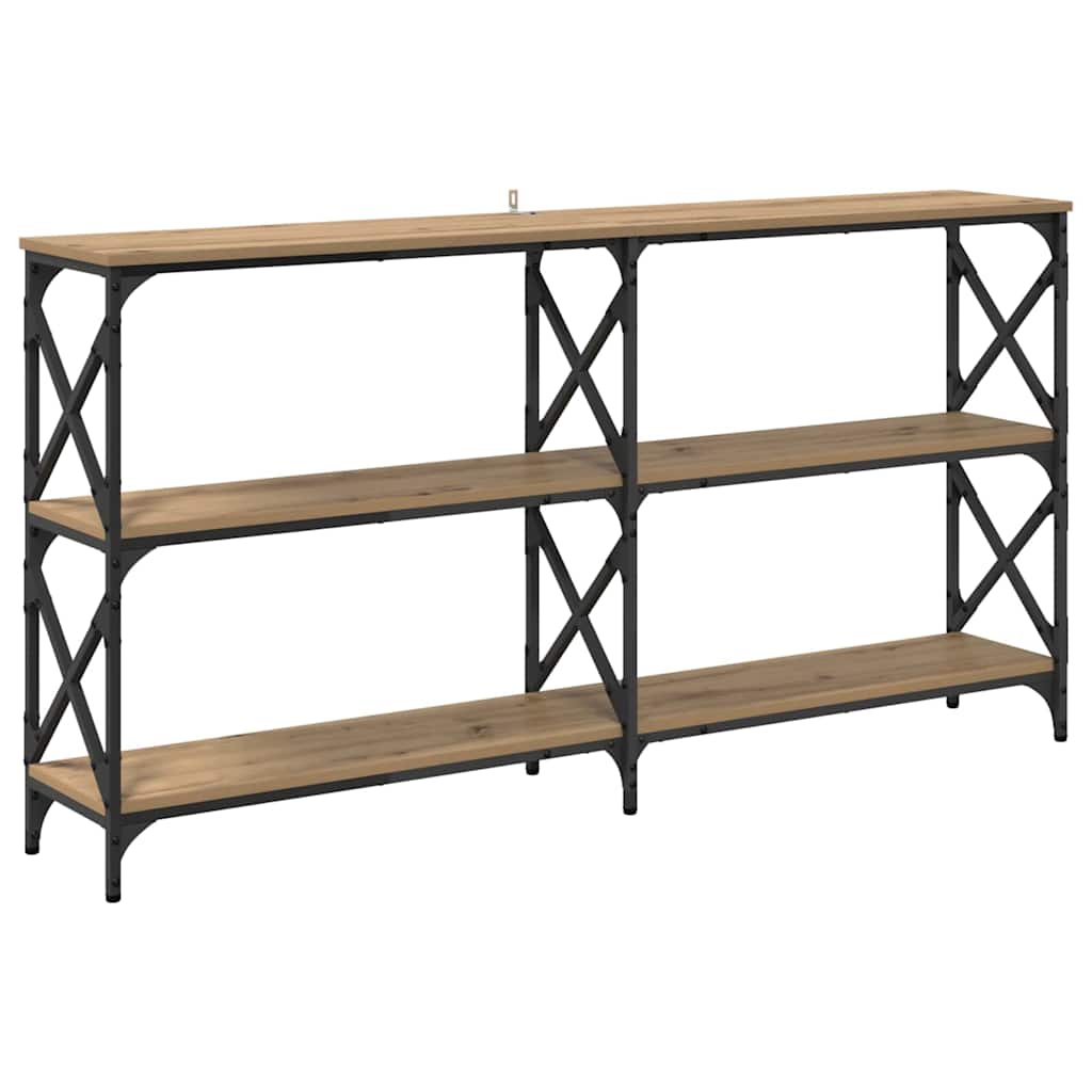 Wandtafel Artisan Eiken 156 x 28 x 80,5 cm Bewerkt hout is nu te koop bij PeponiXL, paradijselijk wonen!