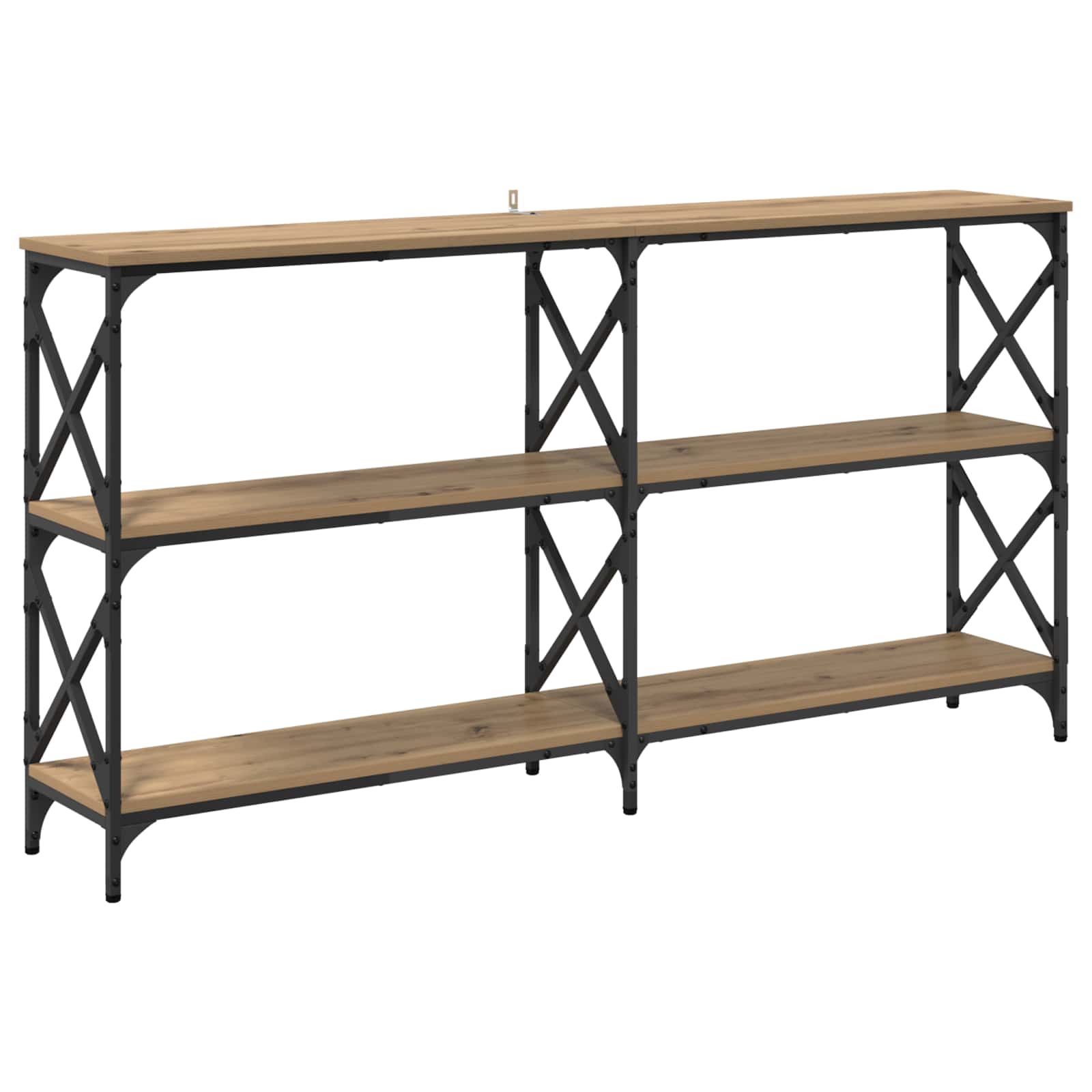 Wandtafel Artisan Eiken 156 x 28 x 80,5 cm Bewerkt hout is nu te koop bij PeponiXL, paradijselijk wonen!