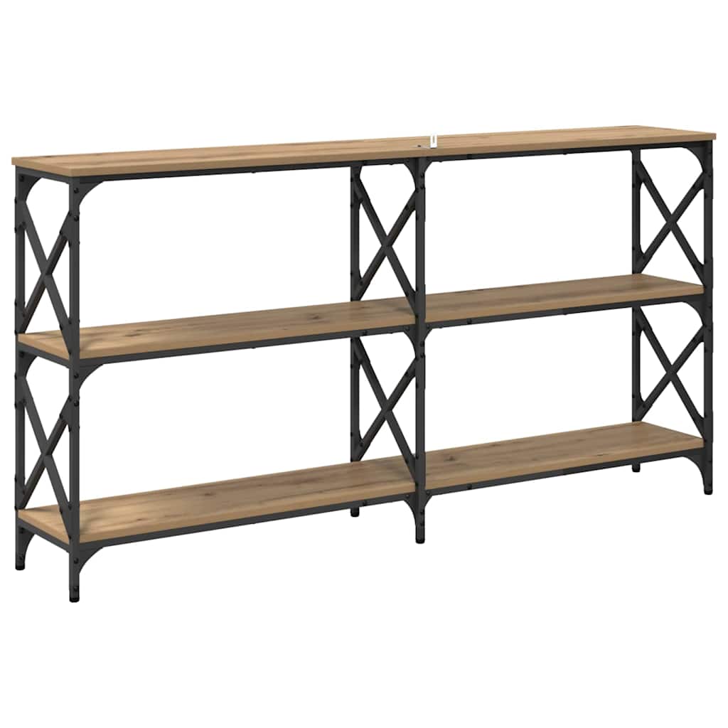 Wandtafel Artisan Eiken 156 x 28 x 80,5 cm Bewerkt hout is nu te koop bij PeponiXL, paradijselijk wonen!