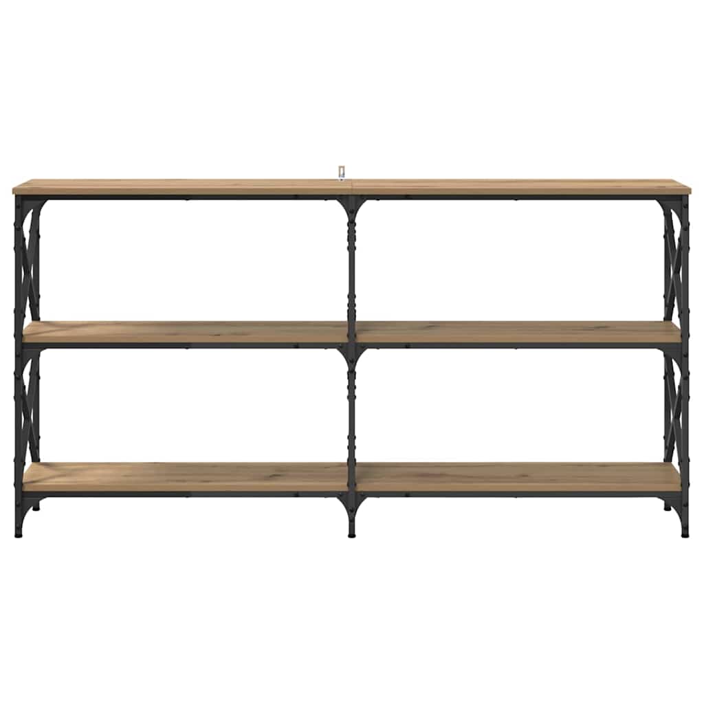 Wandtafel Artisan Eiken 156 x 28 x 80,5 cm Bewerkt hout is nu te koop bij PeponiXL, paradijselijk wonen!