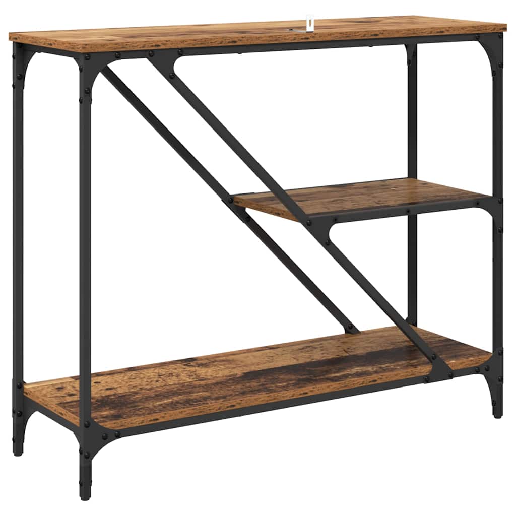 Wandtafel Oud Hout 88,5 x 30 x 75 cm Bewerkt hout is nu te koop bij PeponiXL, paradijselijk wonen!