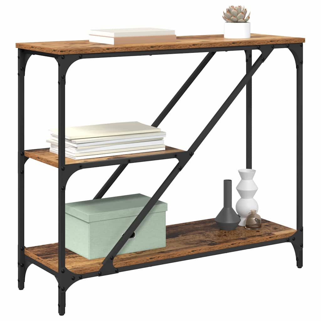 Wandtafel Oud Hout 88,5 x 30 x 75 cm Bewerkt hout is nu te koop bij PeponiXL, paradijselijk wonen!