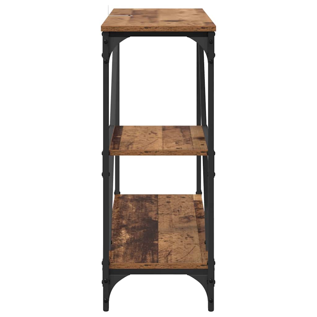 Wandtafel Oud Hout 88,5 x 30 x 75 cm Bewerkt hout is nu te koop bij PeponiXL, paradijselijk wonen!