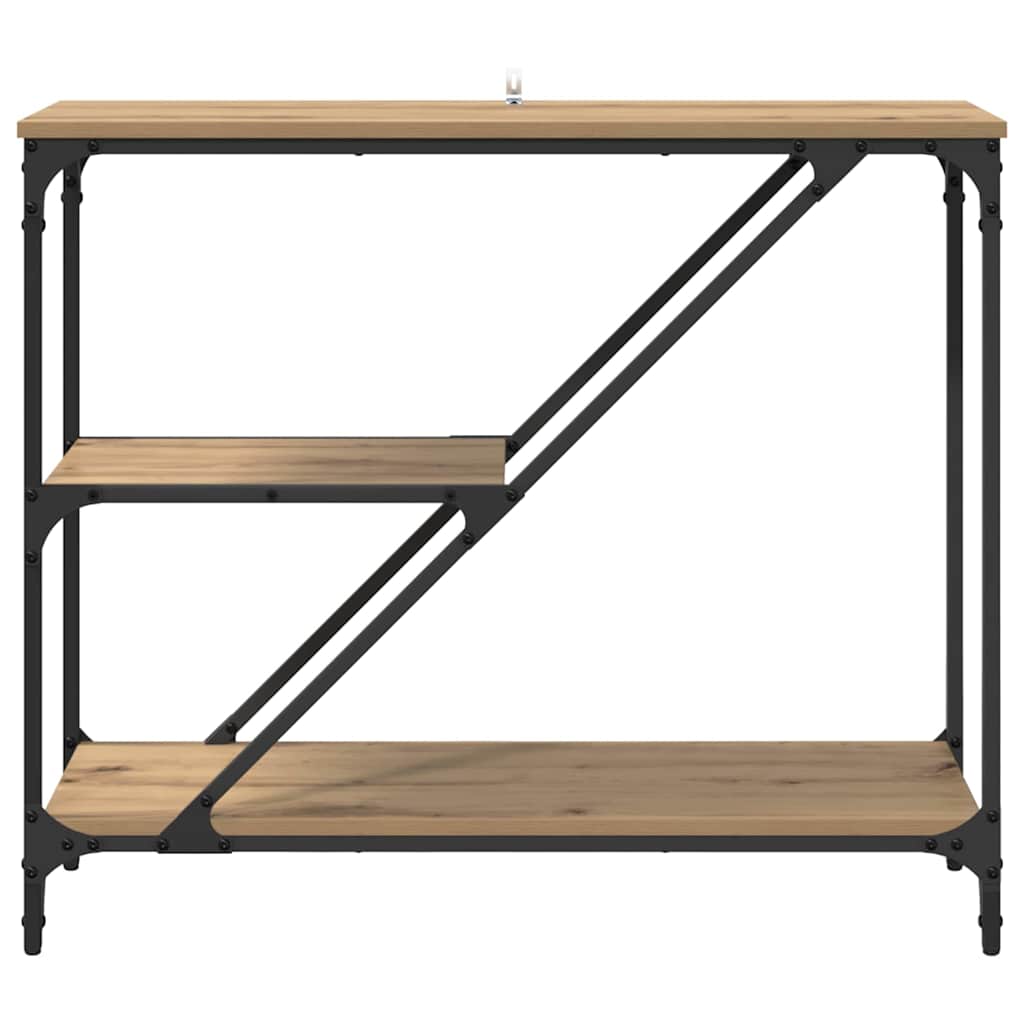 Wandtafel Artisan Eiken 88,5 x 30 x 75 cm Bewerkt hout is nu te koop bij PeponiXL, paradijselijk wonen!